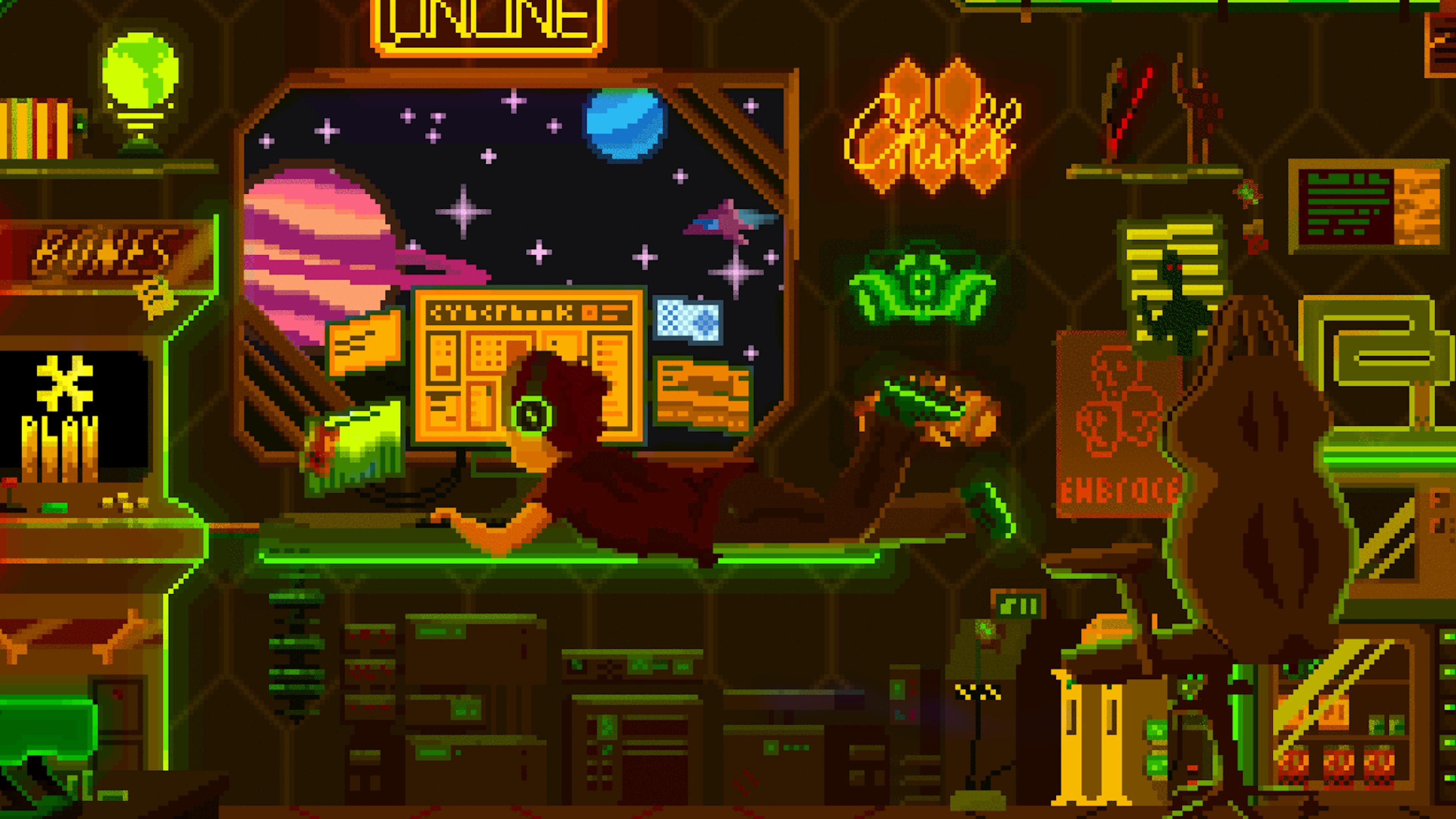 3840x2160 Pixel Gaming Room Live Wallpaper