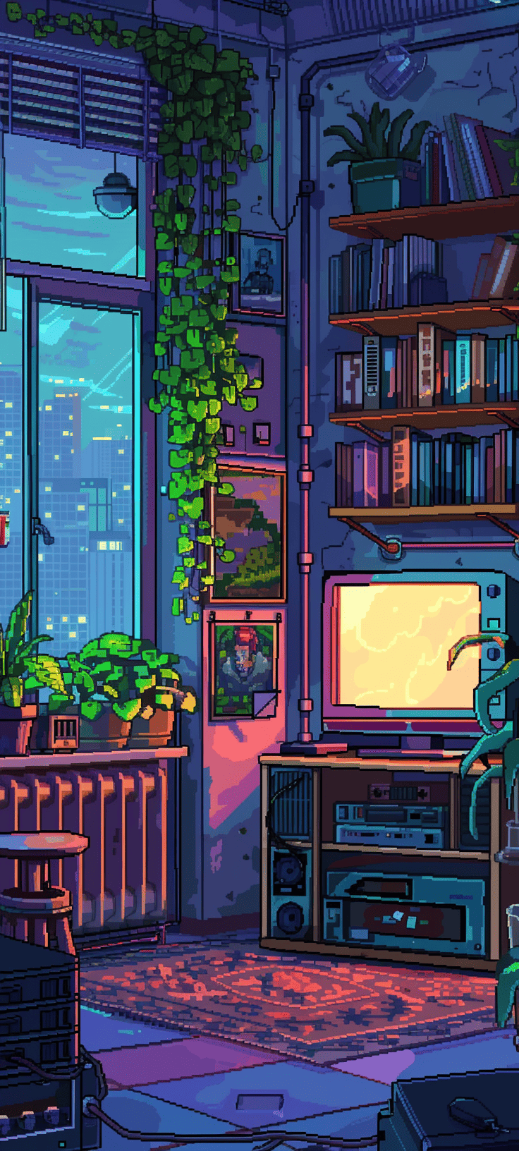 736x1632 Incredibly Stunning Pixel Art Phone Wallpaper Made