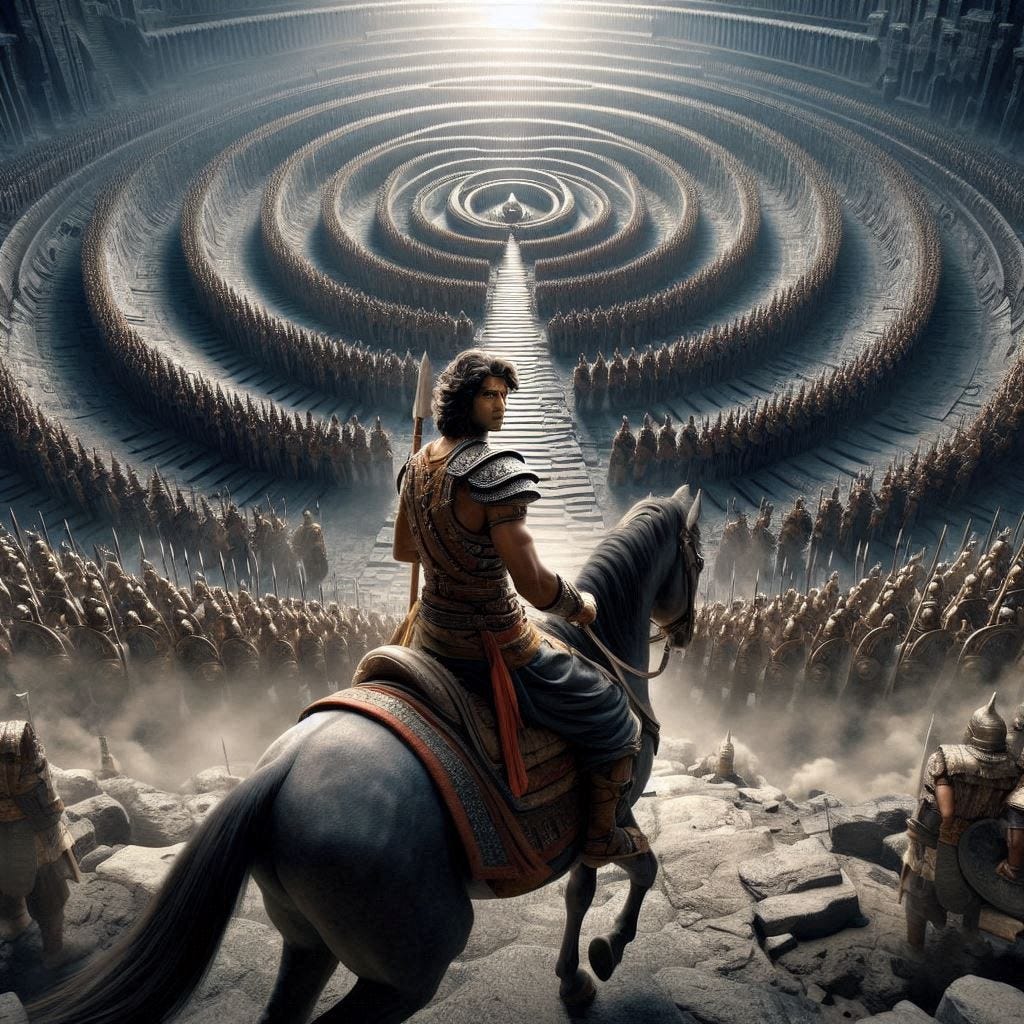1024x1024 The Story of Abimanyu : Breaking the Chakravyuha Formation