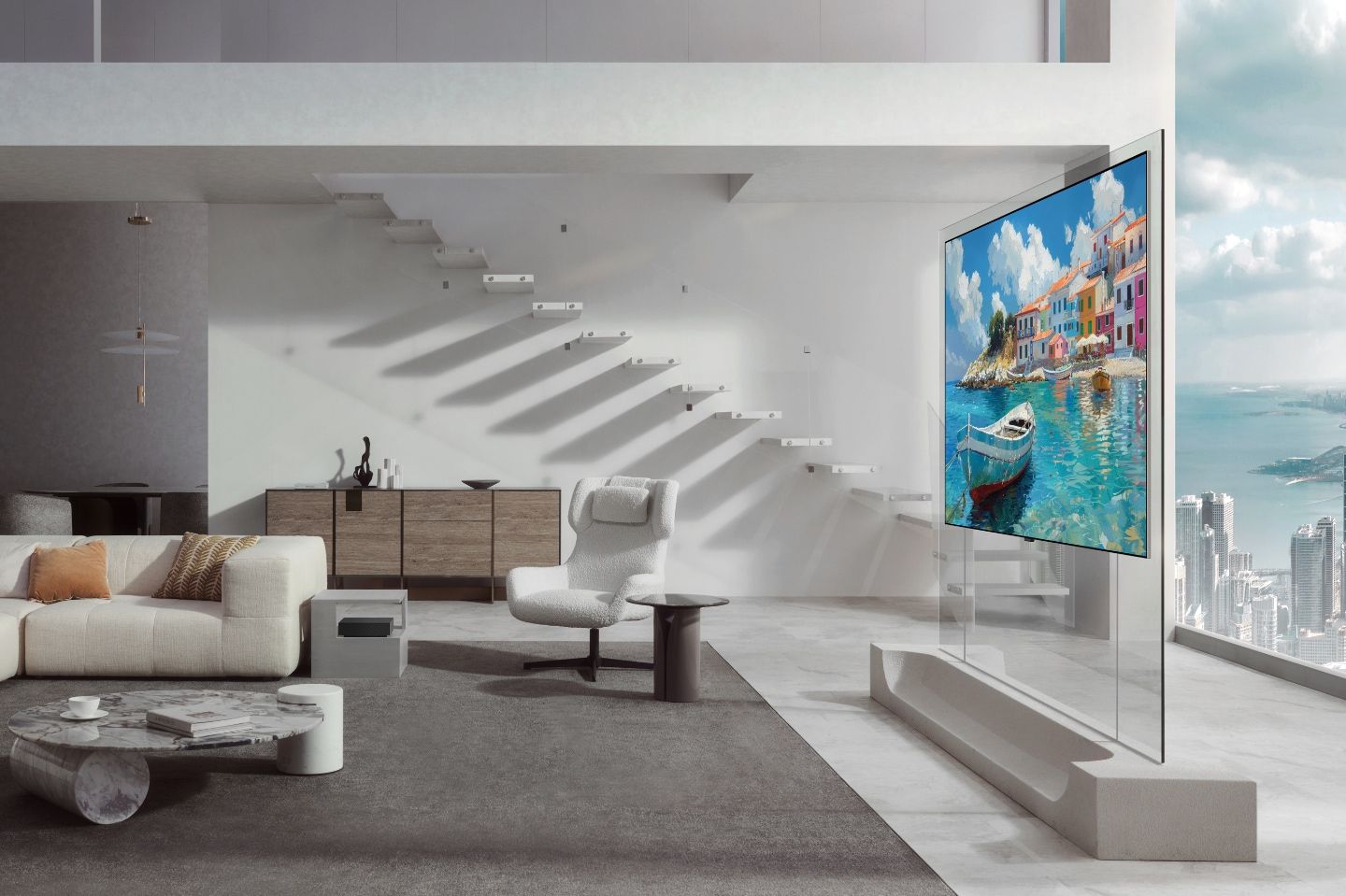 1440x959 Executive Corner The Art of Blending In: LG Electronics Reimagines the Wallpaper TV From the Inside Out