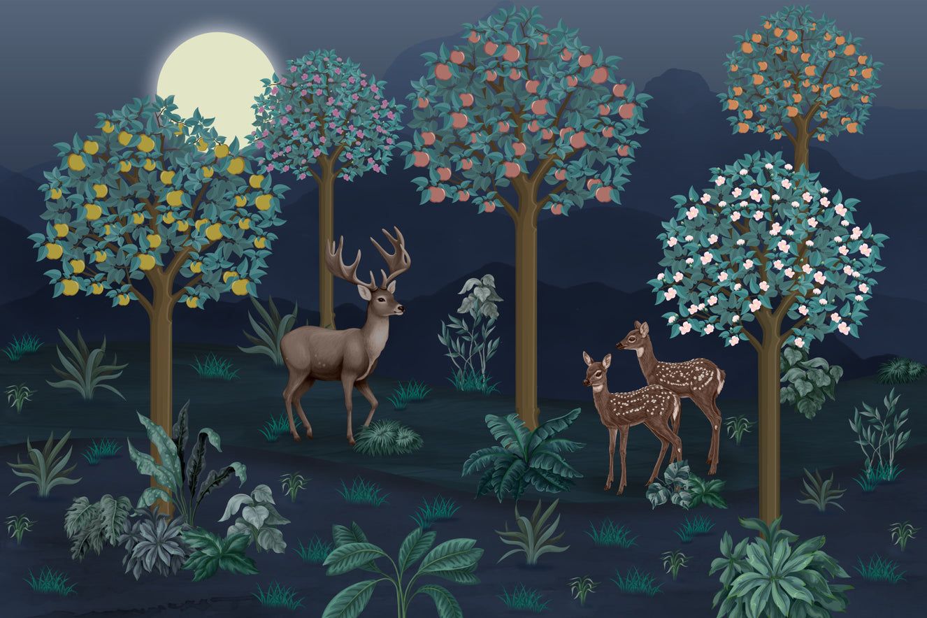 1326x884 Deer Wallpaper. Stag and Elk Wall Mural Designs