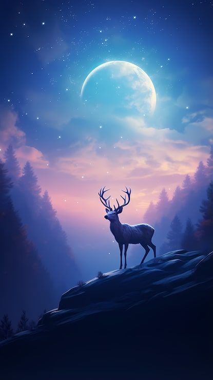 415x740 Deer Art Photo Free High Quality Picture