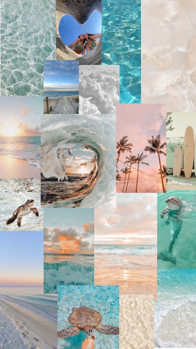 675x1200 Preppy beach collage. Cute summer wallpaper, Preppy wallpaper, Beach summer vibes