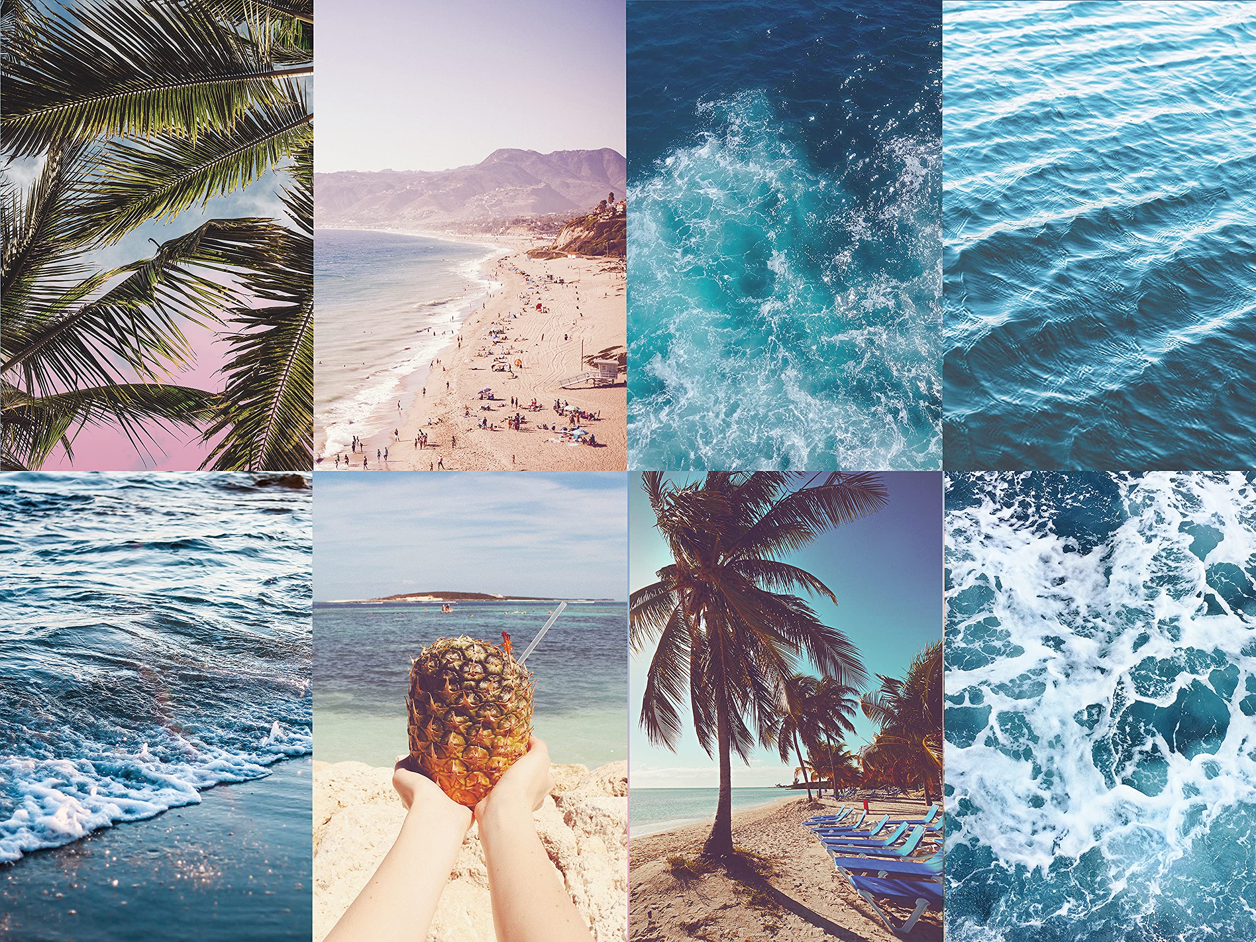 2560x1920 PARODY ART PRINTS 40 Piece Beach Aesthetic Wall Collage Kit