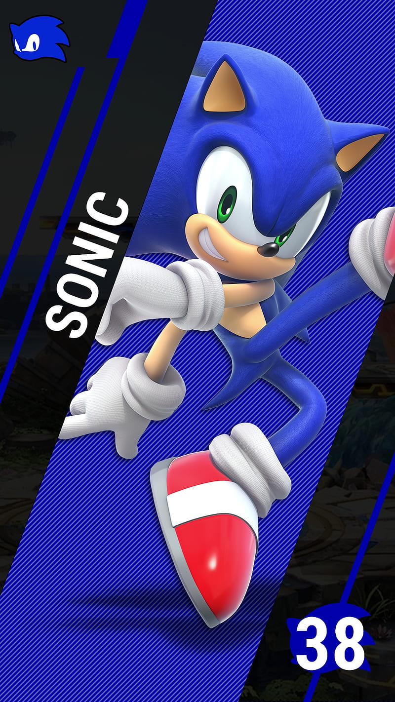 800x1422 SSB Ultimate Sonic, nintendo, sega, smash, HD phone wallpaper