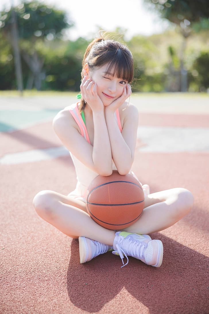 728x1091 HD wallpaper: women, women outdoors, model, Japanese model, Asian, marupi