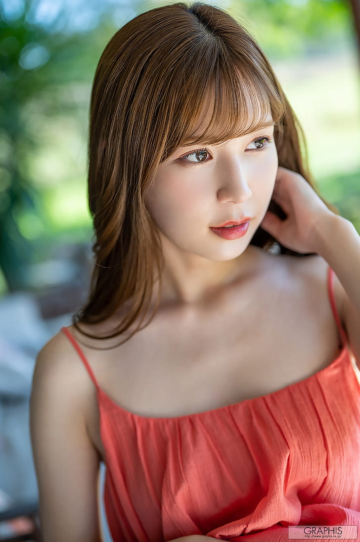 728x1094 HD wallpaper: Japanese women, Asian, gravure, graphis, Tsumugi Akari, pornstar