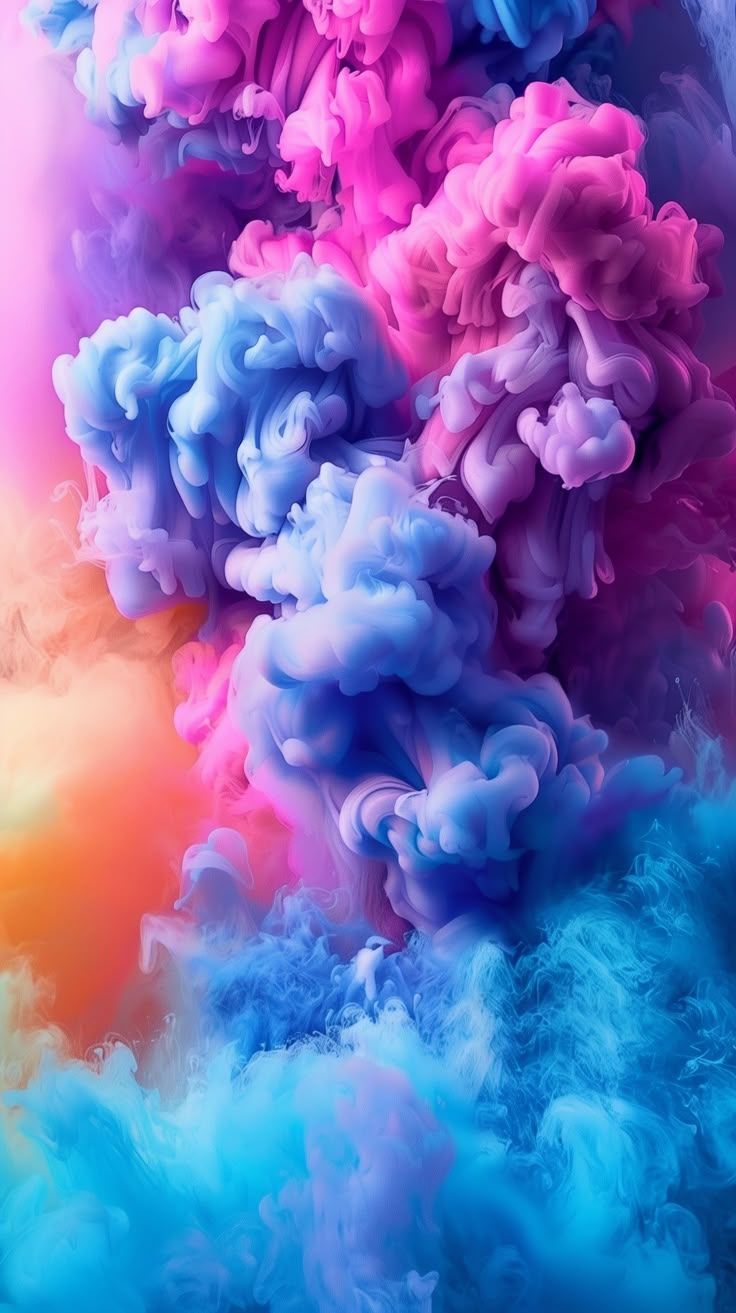 736x1313 Colorful Smoke. Wallpaper for iPhone and Android