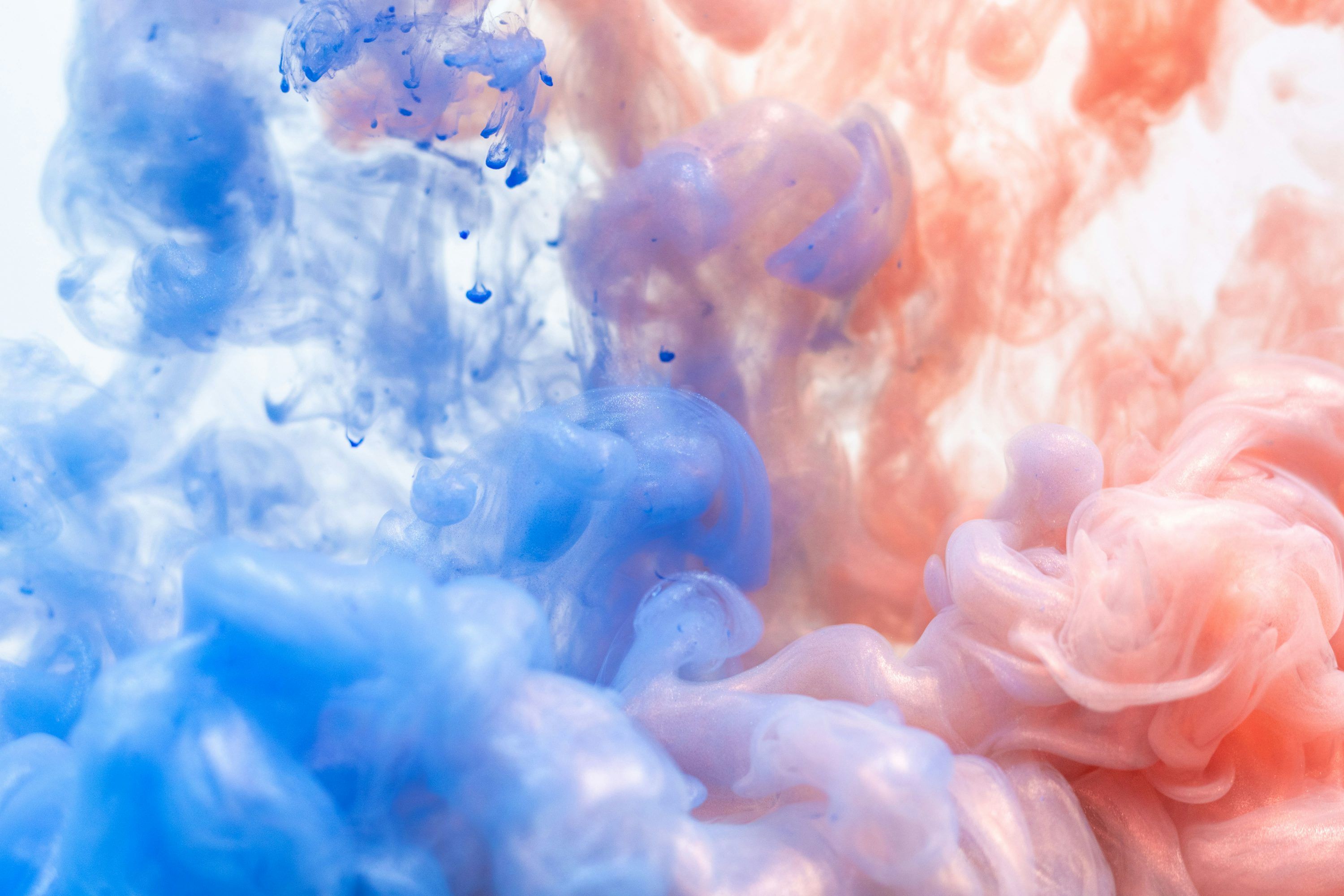 3000x2000 Pink and blue smoke photo
