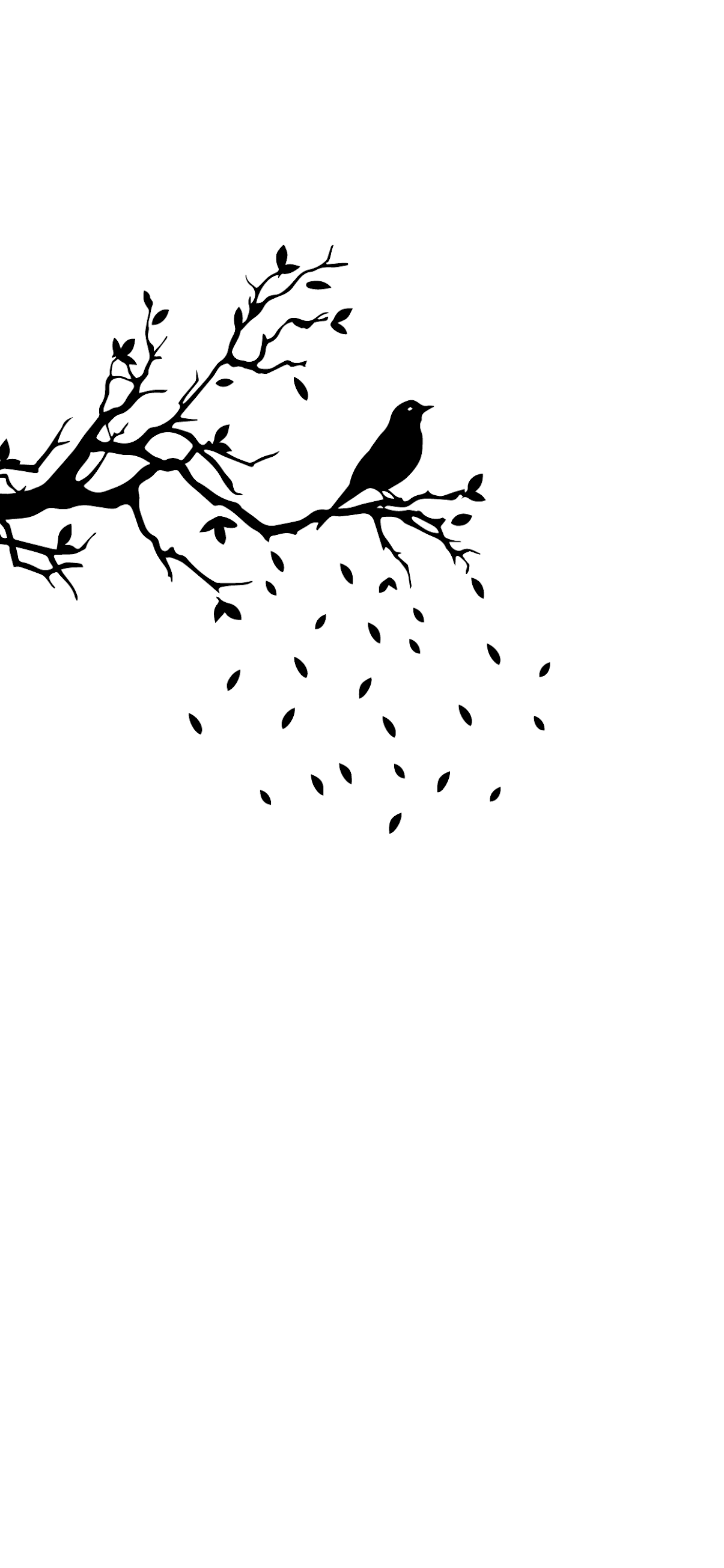 1205x2609 iPhone wallpaper HD clean white