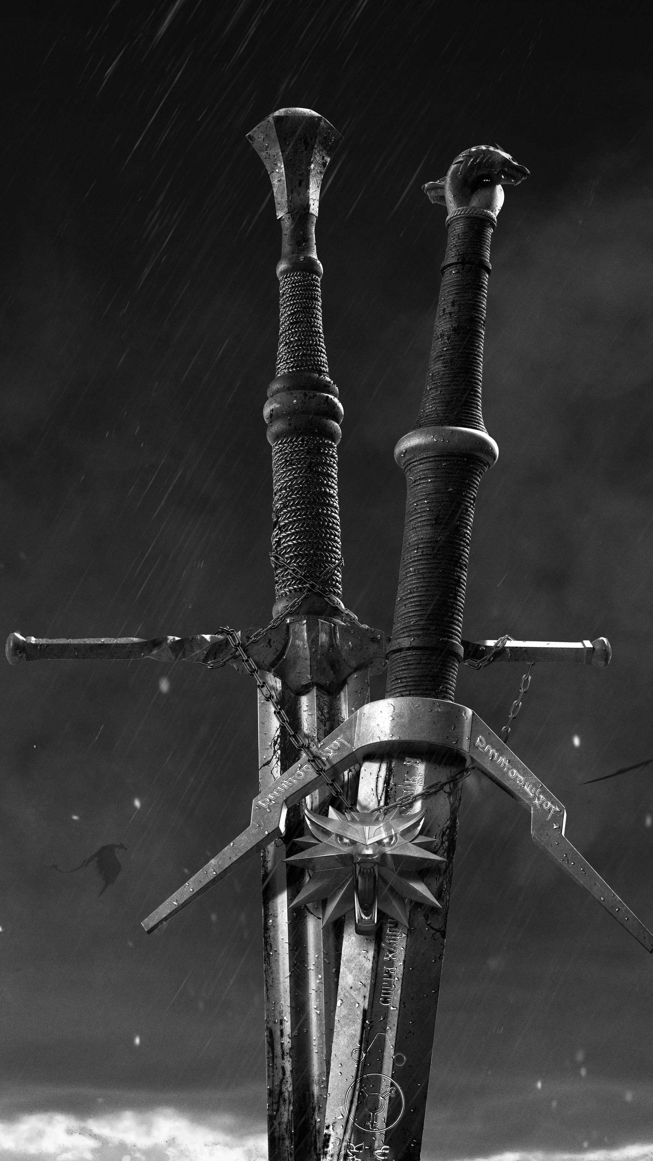 2160x3840 I made these image my phone wallpaper (black white = lock screen, normal = home screen) so when I unlock my phone it looks like the medalion and runes light up