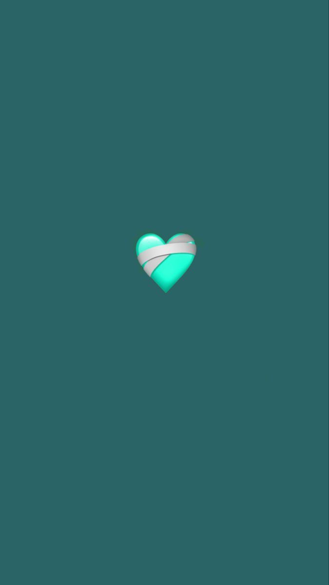 675x1200 Teal healing heart wallpaper