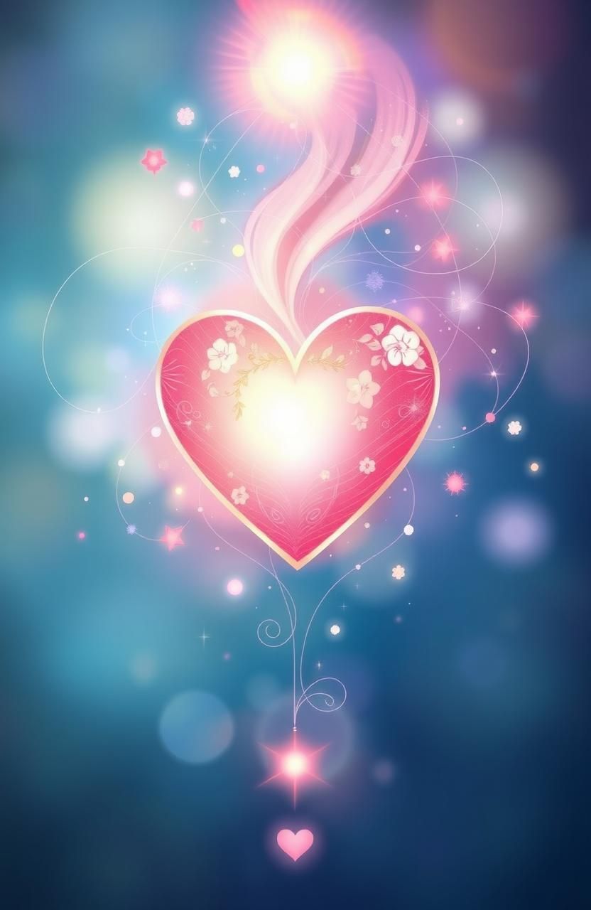 832x1280 Radiant Heart: A Symbol of Healing and Strength