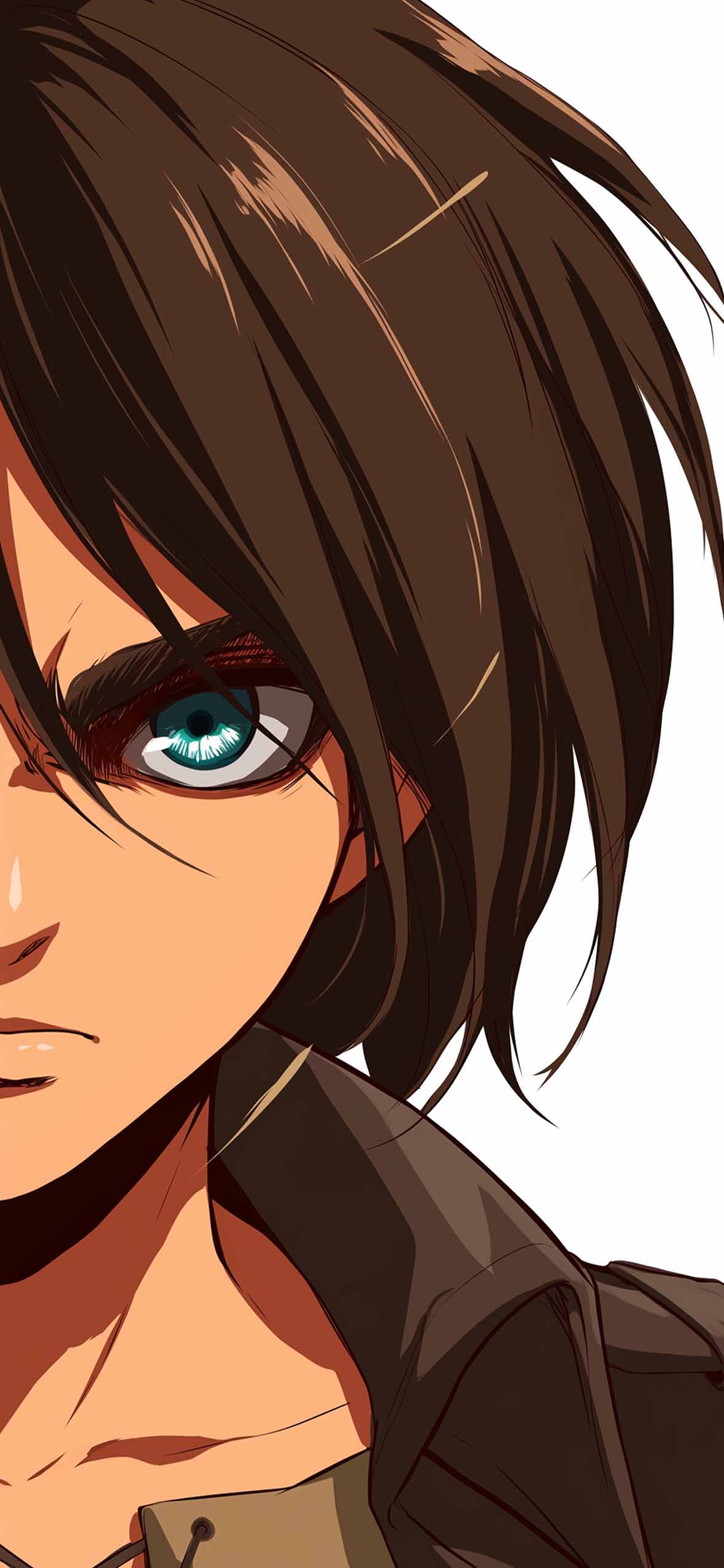 1180x2554 Intense Mikasa & Eren AOT Matching Wallpaper