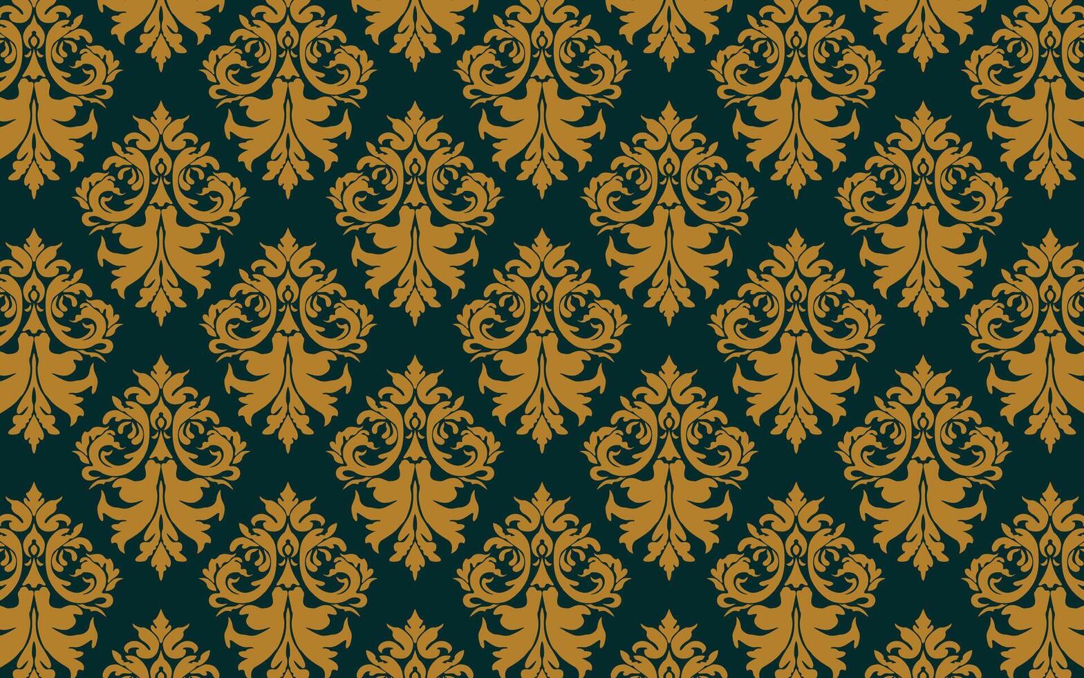 1568x980 green and yellow royal luxury damask pattern design elegant background interior wallpaper suitable for textile or wall texture print