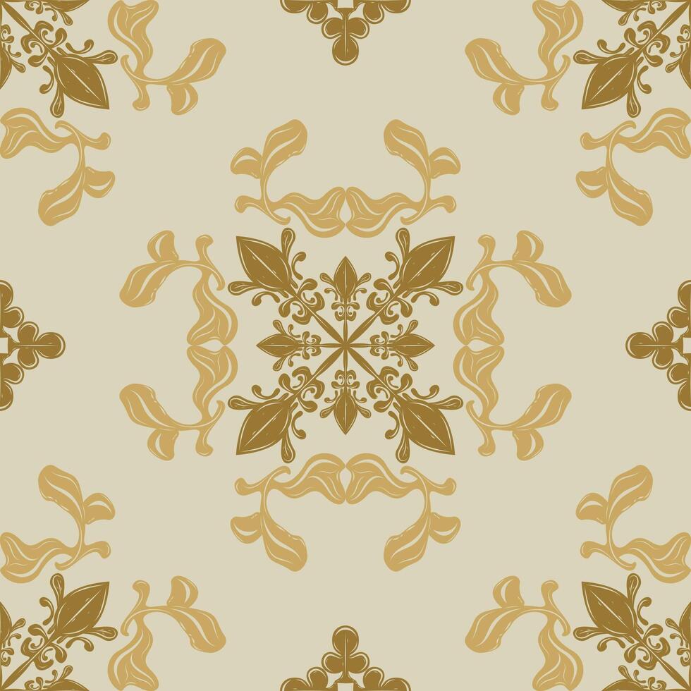 980x980 Abstract Sense of Luxury Motif Byzantine Royal Baroque Rococo Era Pattern Decoration. Greenish Brown Design Rich Expression Wealth Opulence Classy Royal Things Wallpaper Textile Tiles Floor Embroidery