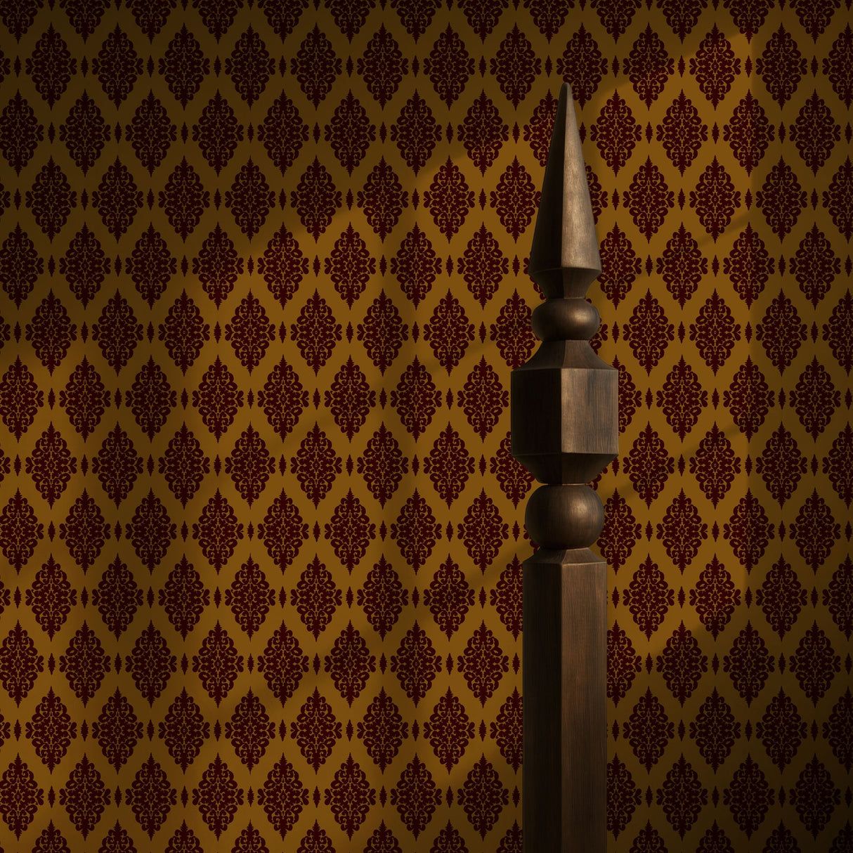 1214x1214 Ornate Grace. Vintage Opulent Regal Victorian Damask Wallpaper