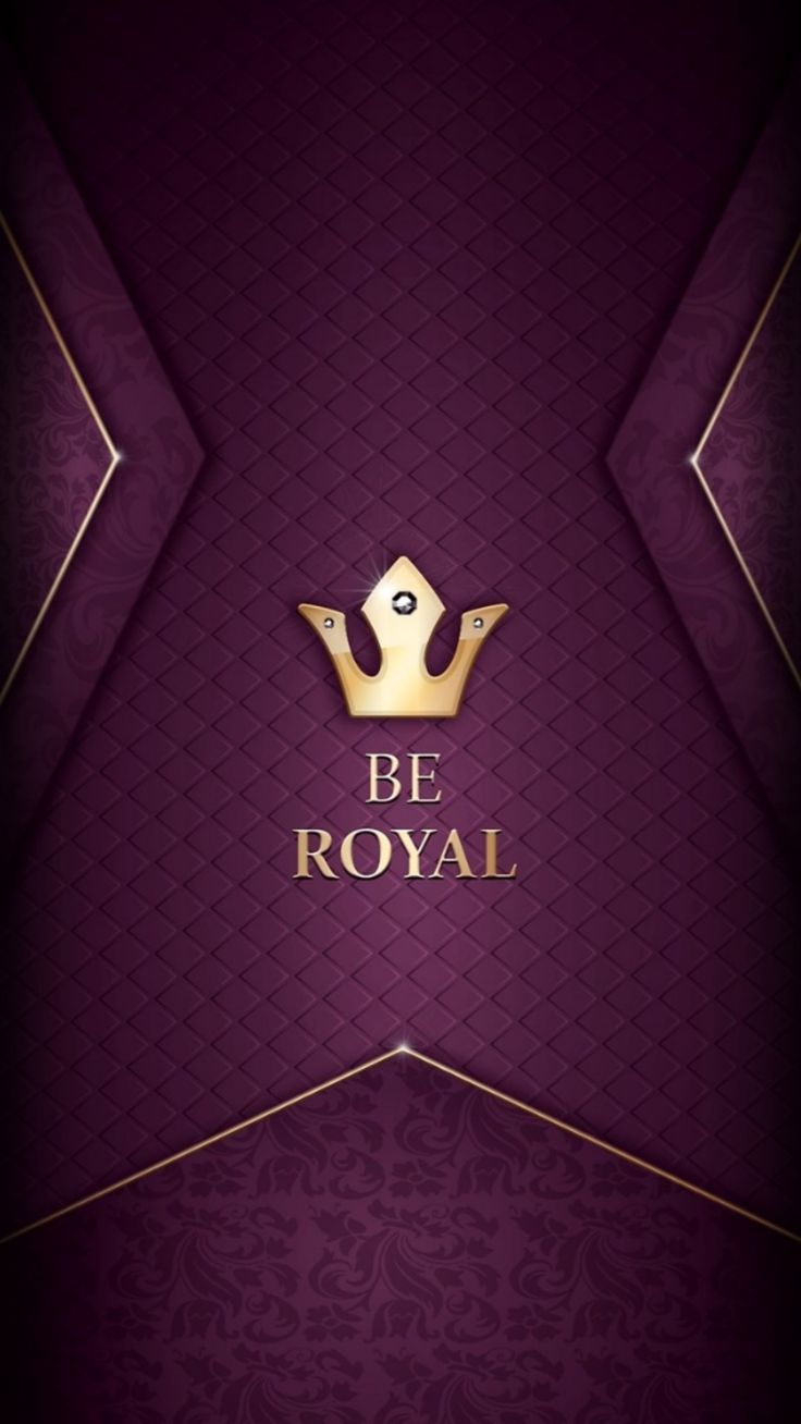 736x1308 Be Royal Purple and Gold Background. Elegant royal wallpaper, Luxury phone background ideas, Purple and