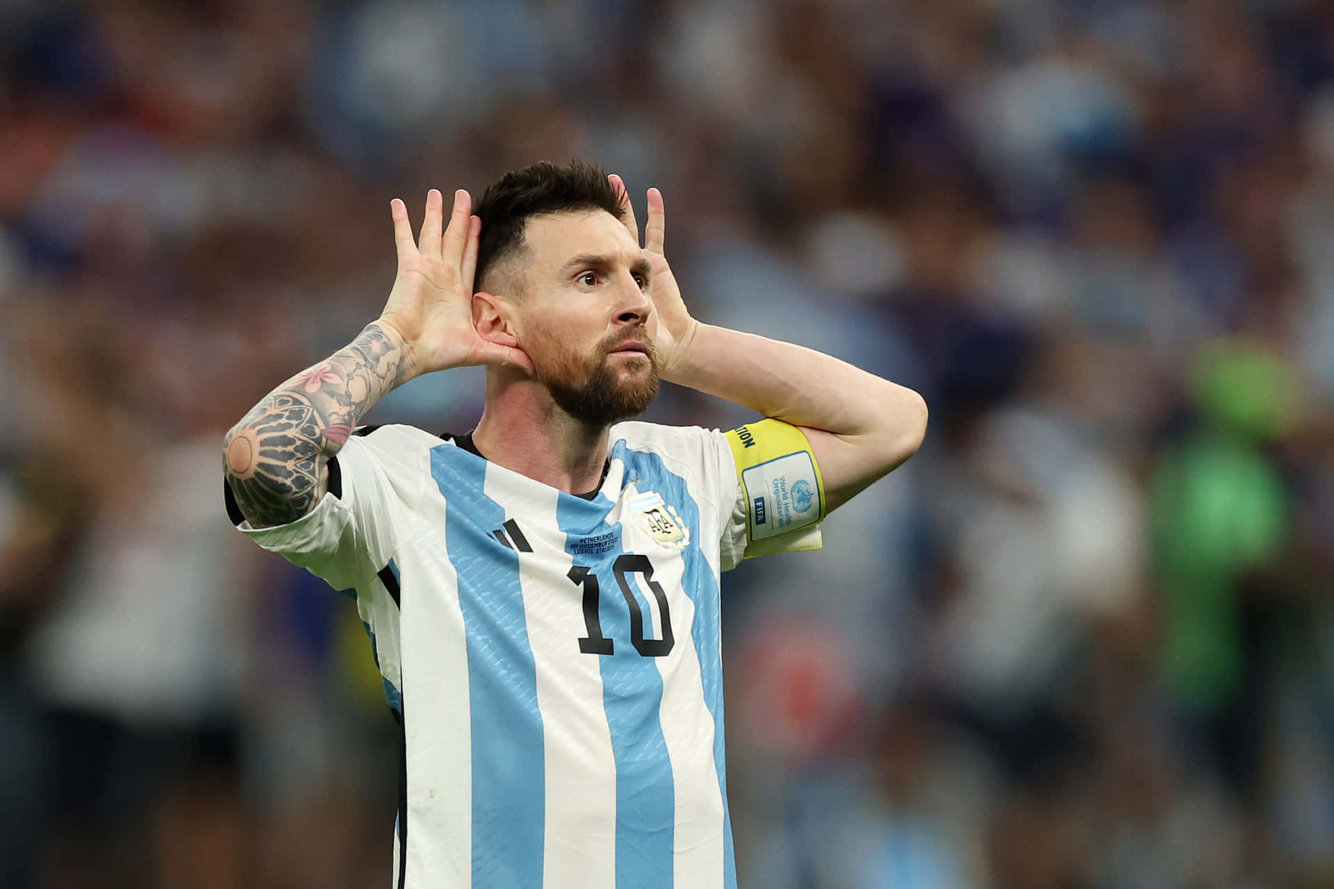 1920x1280 Messi Celebration Wallpaper