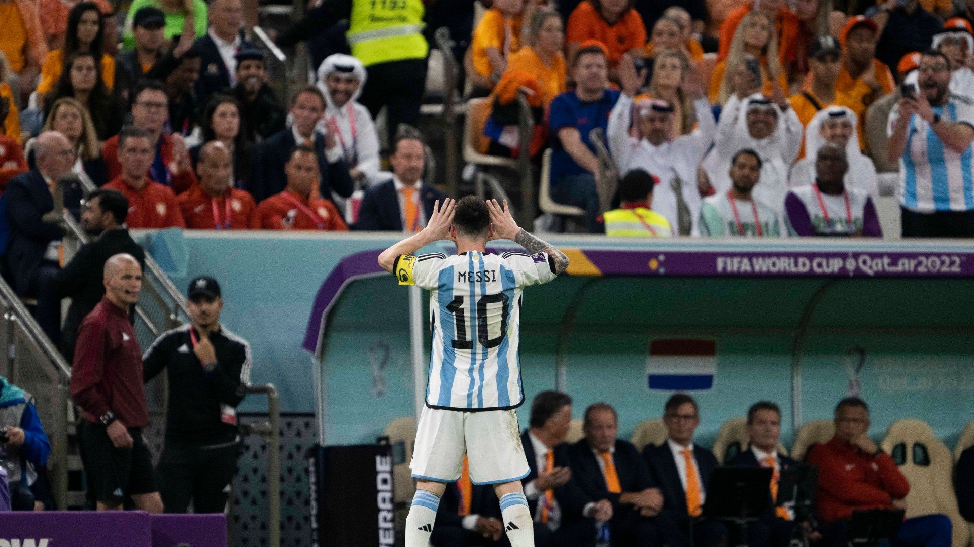 1920x1080 Lionel Messi never forgot this' reason for iconic World Cup celebration at Louis van Gaal's expense emerges