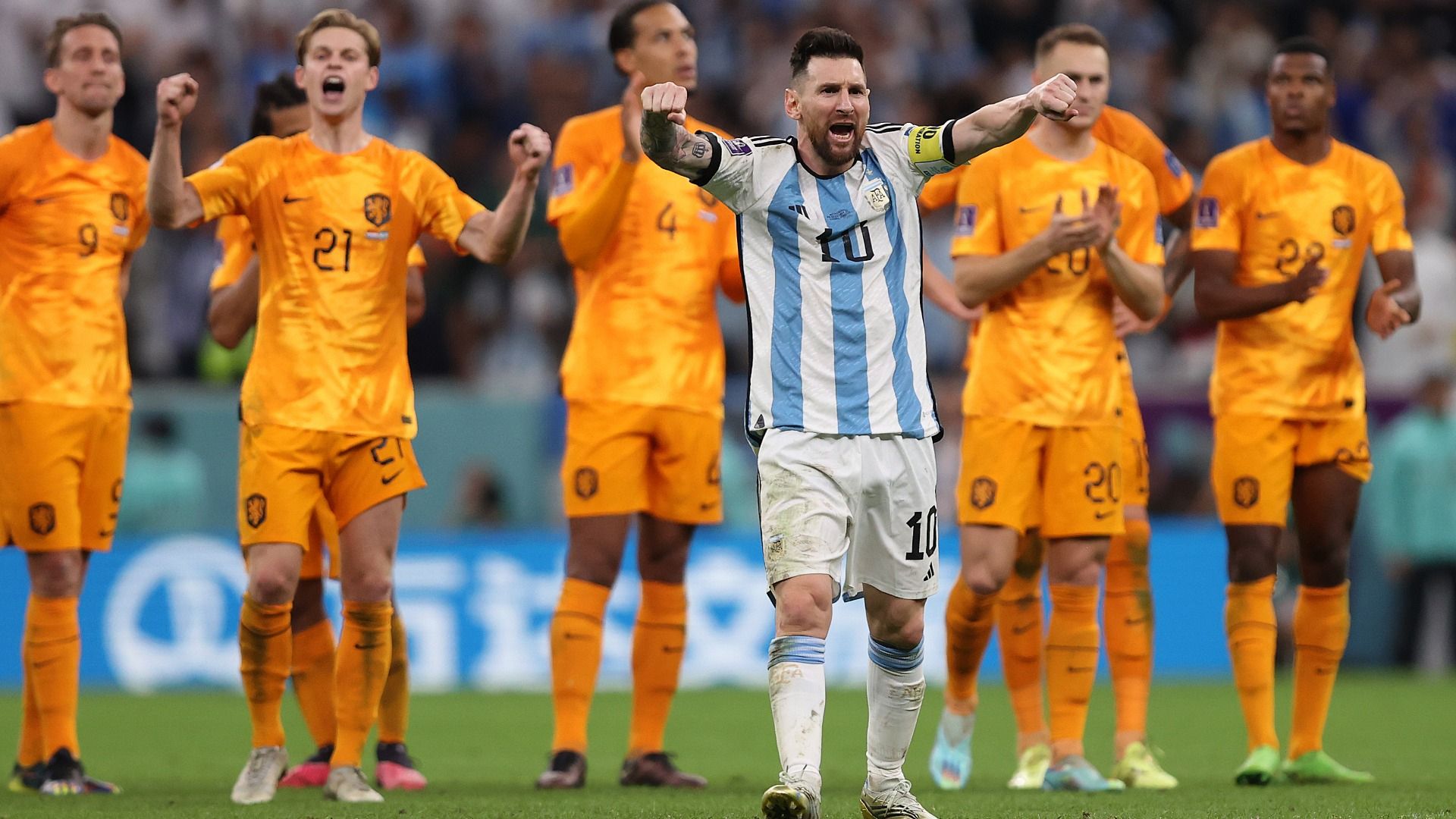 1920x1080 World Cup: Weghorst 'Dissapointed' in Messi During QF Match