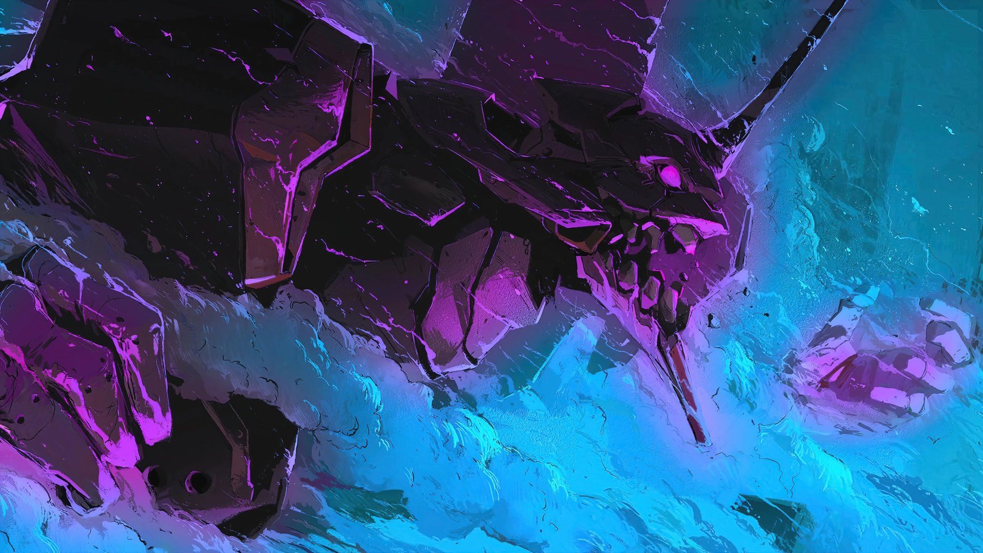 1920x1080 Evangelion Unit 01: 4K Ultra HD Neon Genesis Evangelion Anime Wallpaperx2160