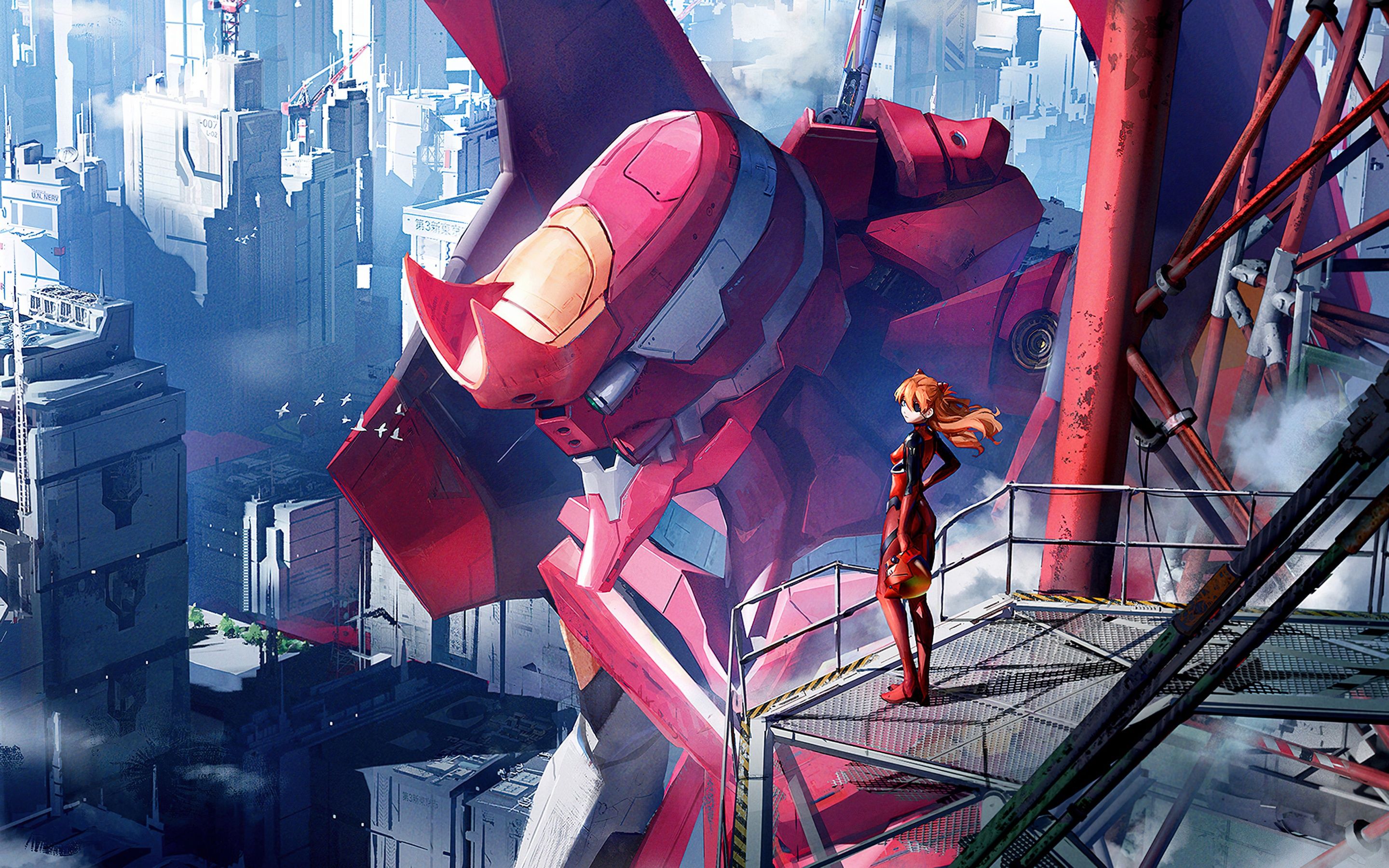 2880x1800 Evangelion Unit 02 Wallpaper 4K, Asuka Langley Soryu, 5K