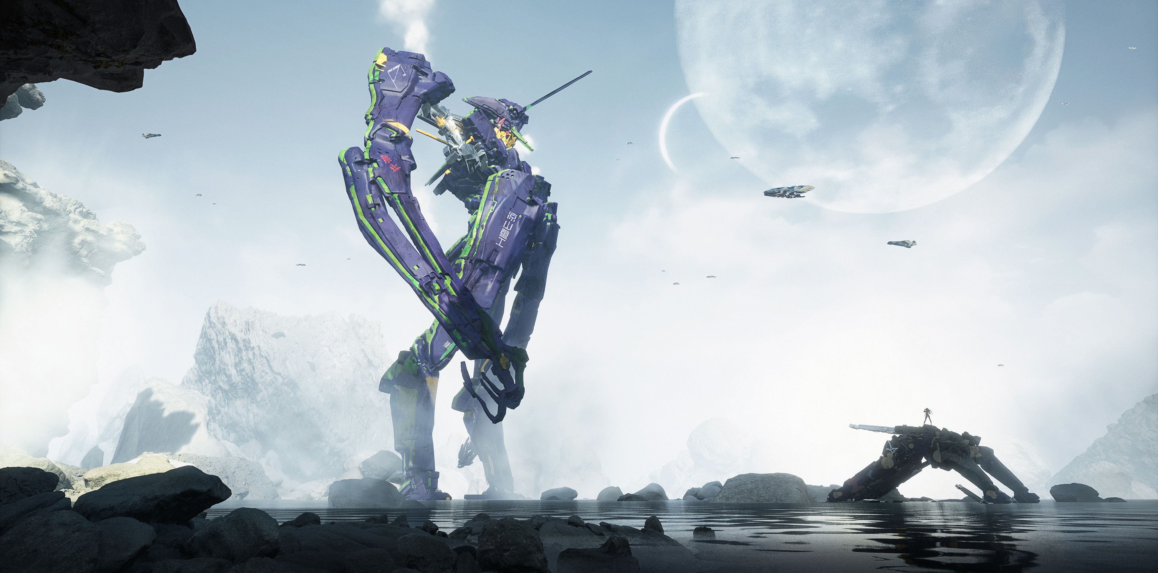 3840x1902 Evangelion 4k PC Wallpaper