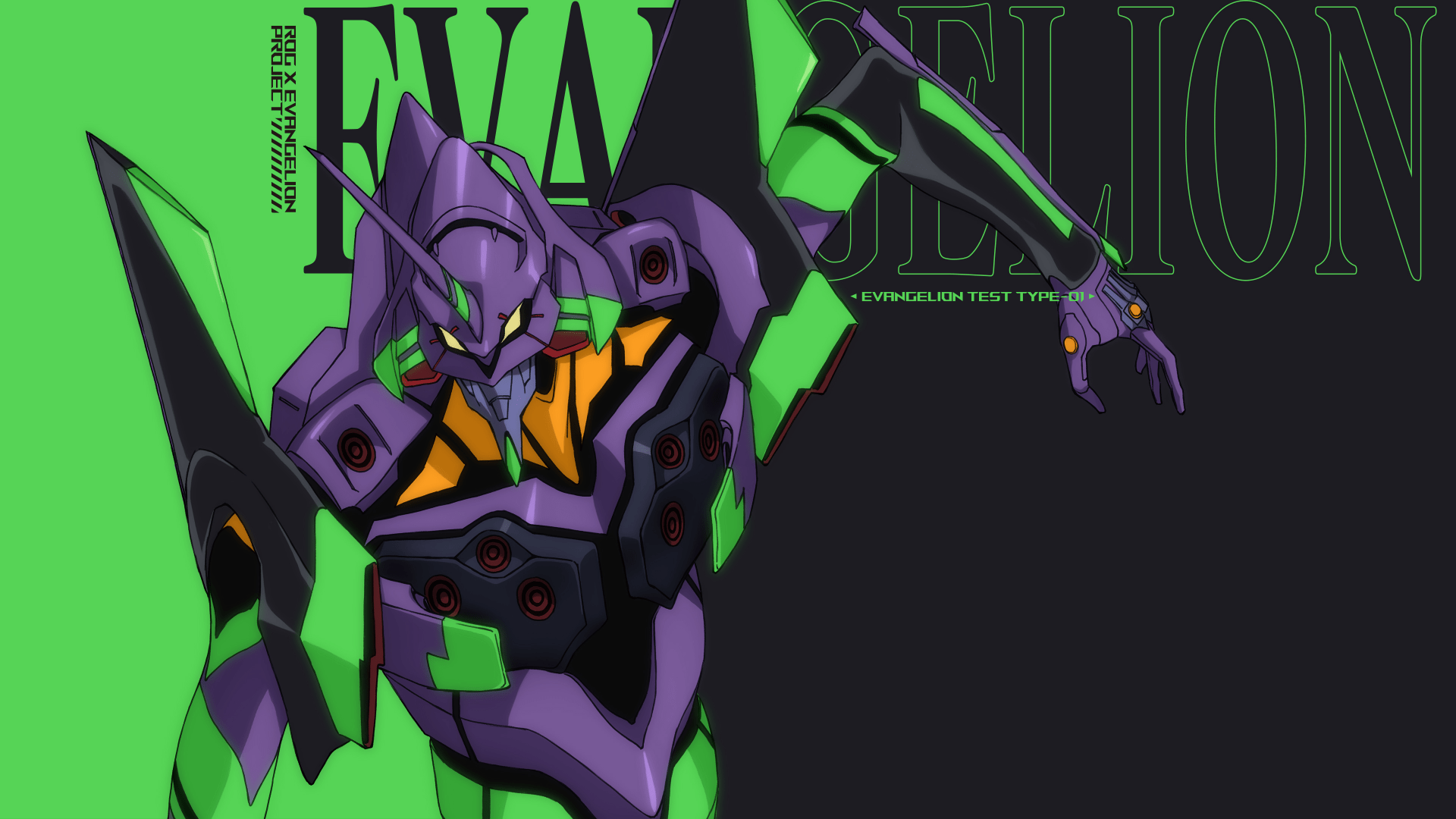 1920x1080 Evangelion Unit 01 Wallpaper 4K, ASUS ROG, Neon Genesis Evangelion