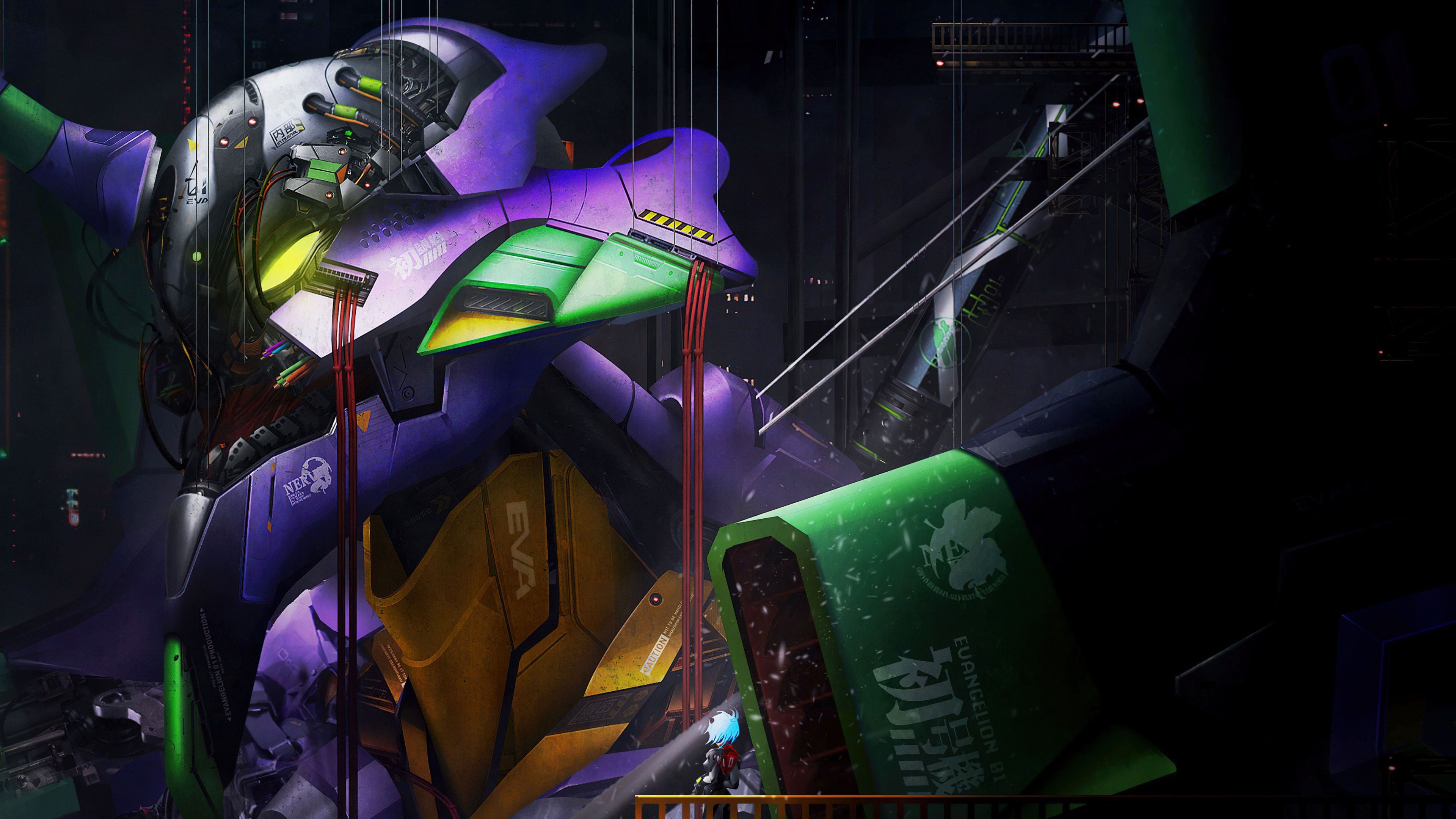 3840x2160 Evangelion Unit 01 Wallpaper 4K, Neon Genesis Evangelion