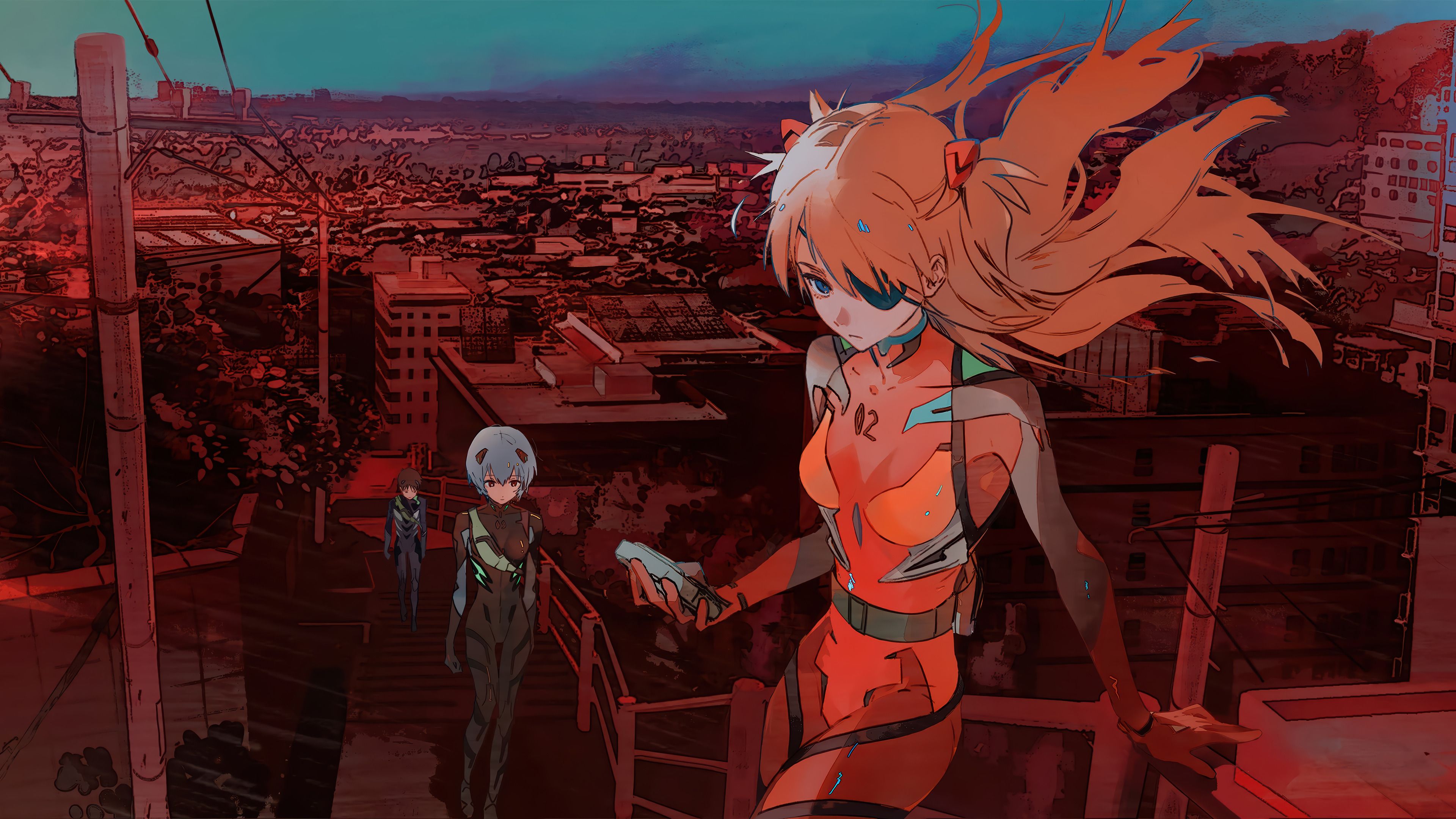 3840x2160 Neon Genesis Evangelion HD 4K Wallpaper PC & Phone