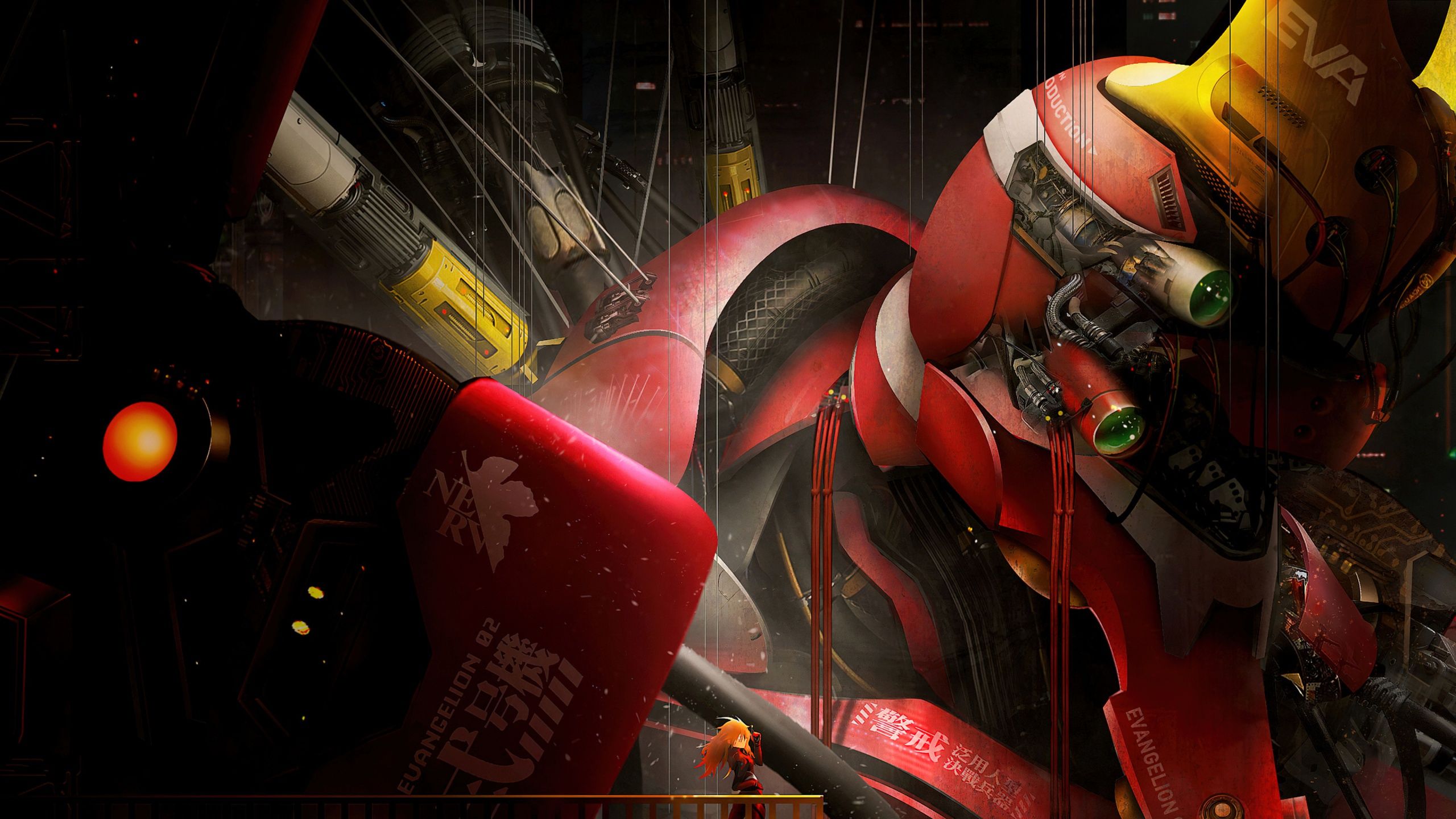 2560x1440 Asuka Langley Soryu Wallpaper 4K, Evangelion Unit 02