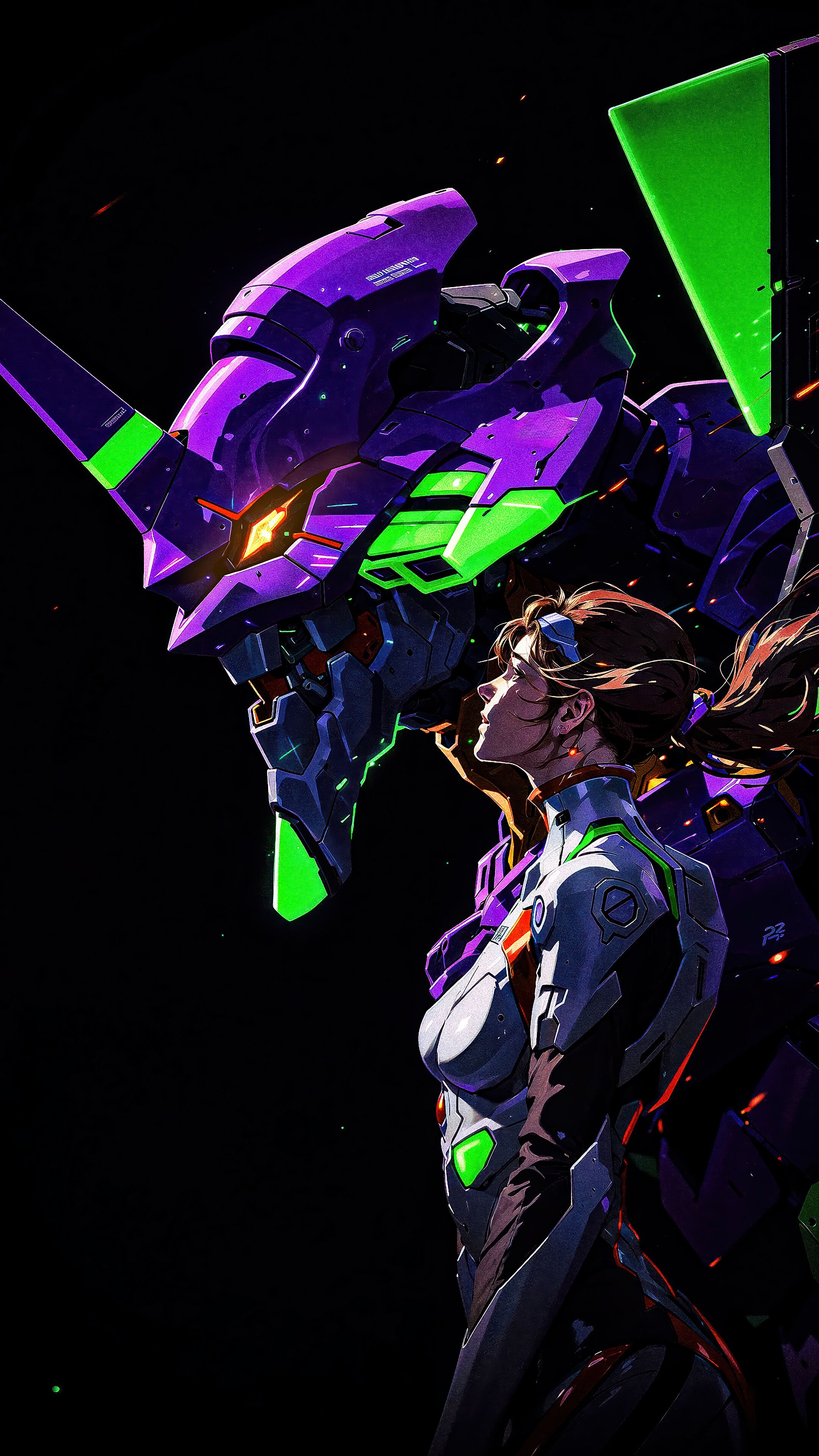 2160x3840 Evangelion Mecha 4K Wallpaper iPhone HD Phone g