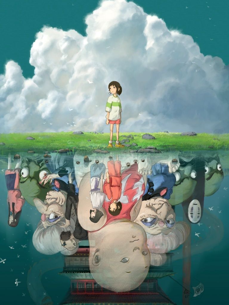 768x1024 Studio Ghibli Wallpaper 4K, Animation movies, 5K, 8K