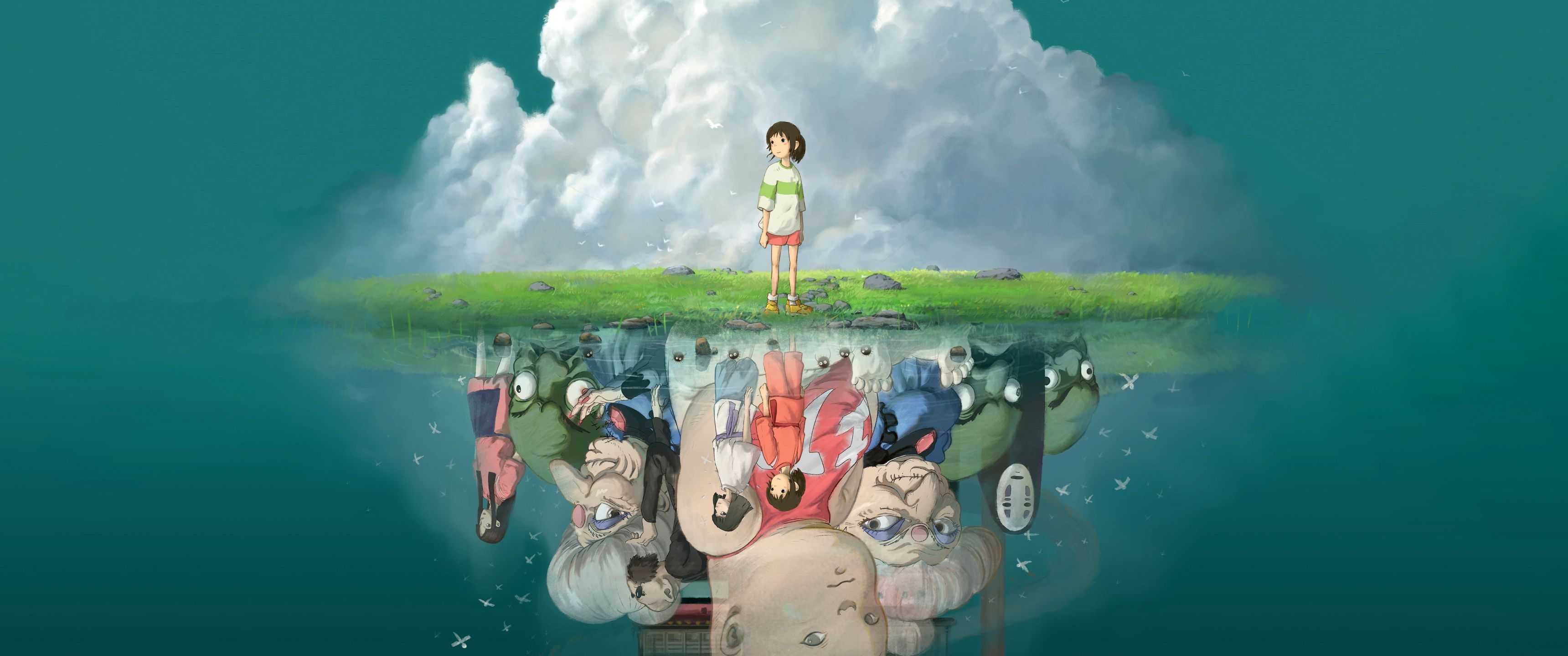 3440x1440 Studio Ghibli Wallpaper 4K, Animation movies, 5K, 8K
