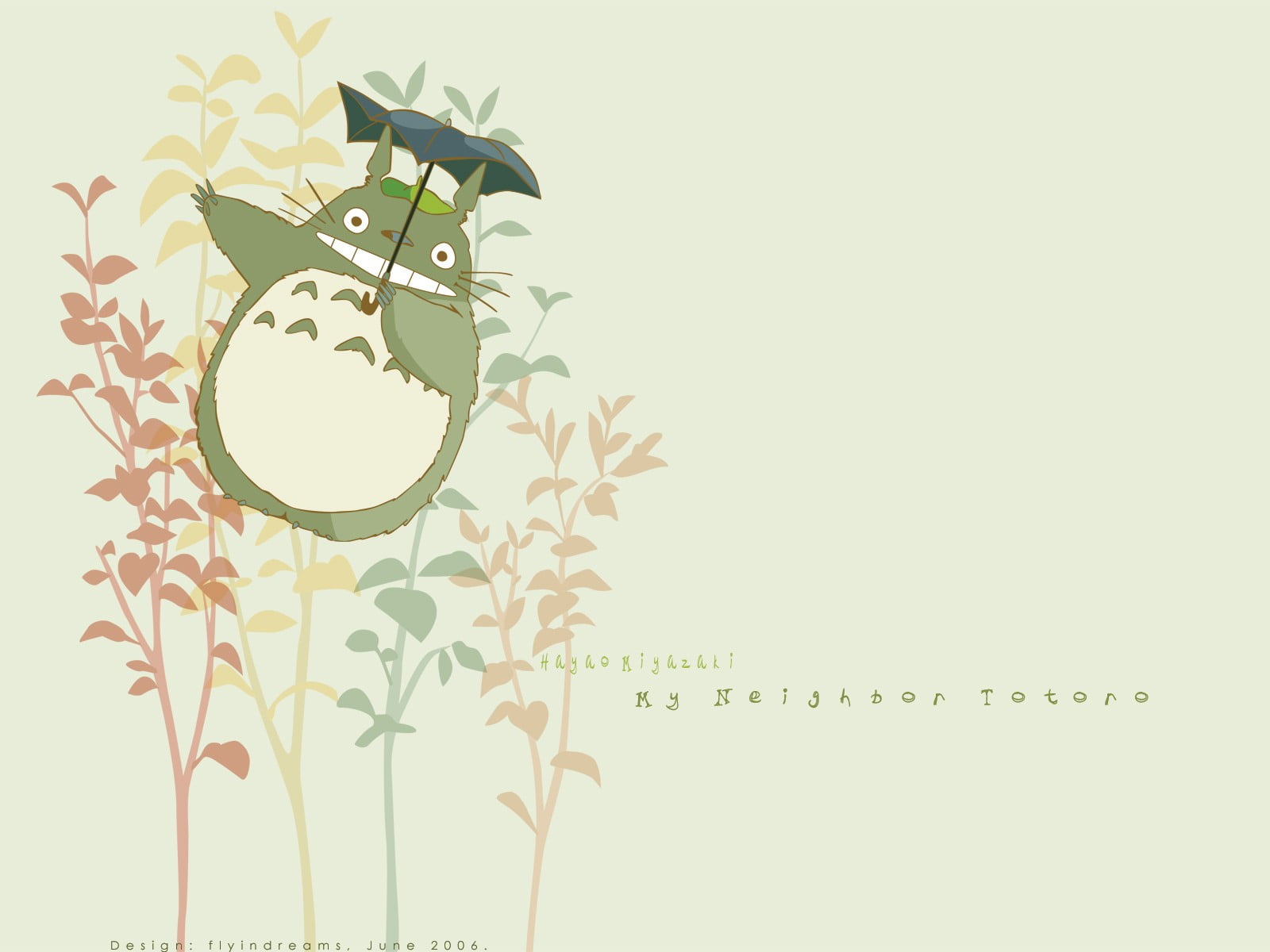 1600x1200 Green and white animal illustration, My Neighbor Totoro, Totoro, Studio Ghibli HD wallpaper