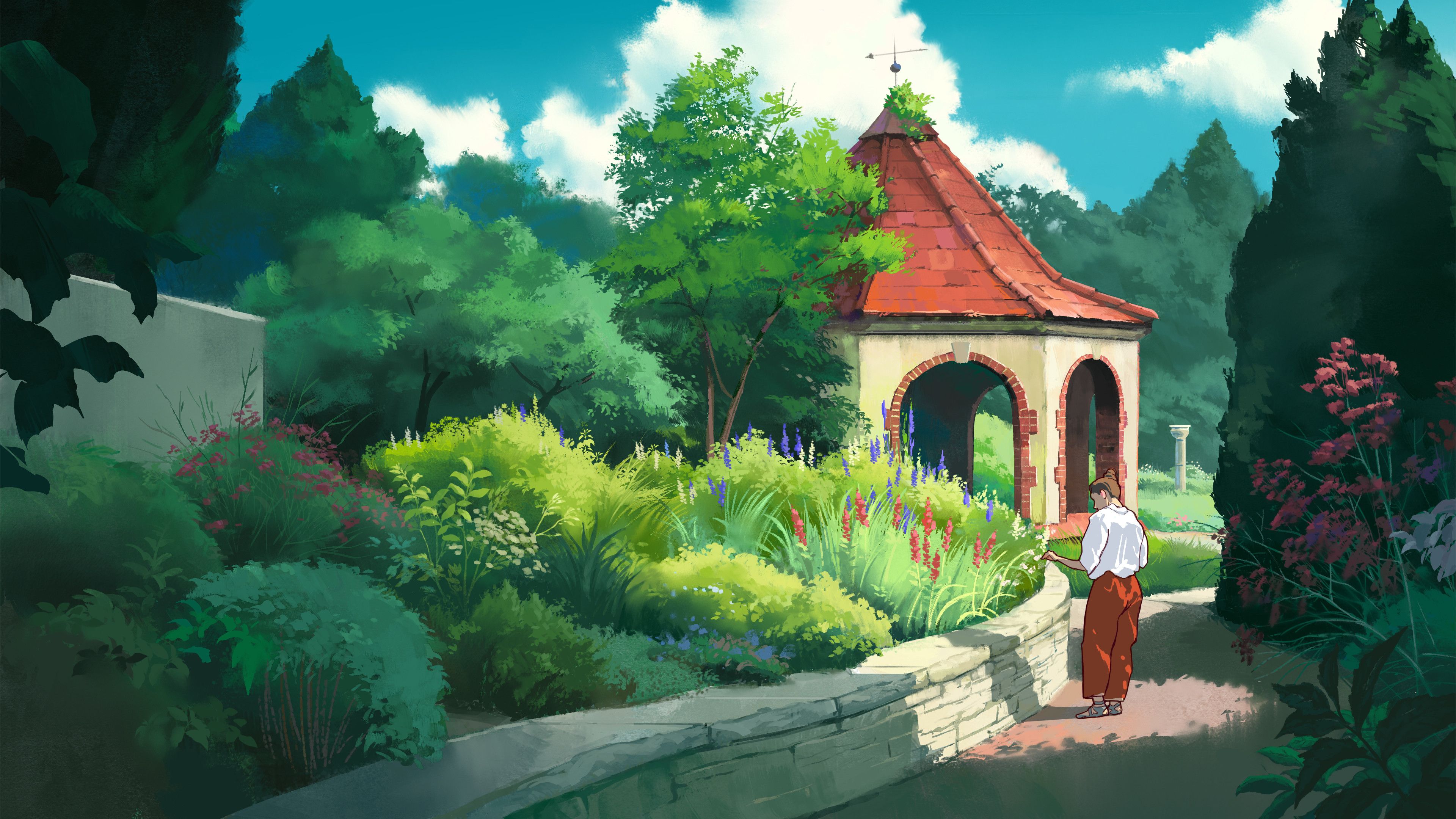 3840x2160 Ghibli Colorado Gardens