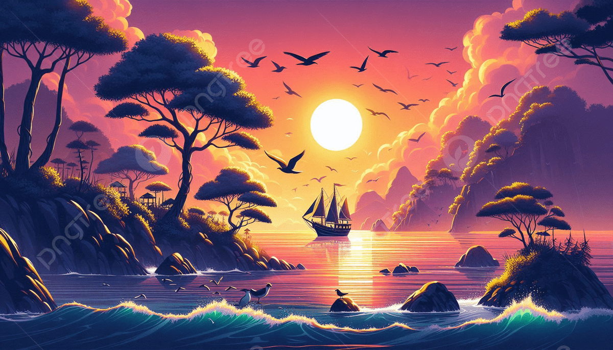 1200x686 Premium Photo Ai Sunset Image Picture Photo Wallpaper 1920x1080 Size And All 4k Wallpaperr HD For