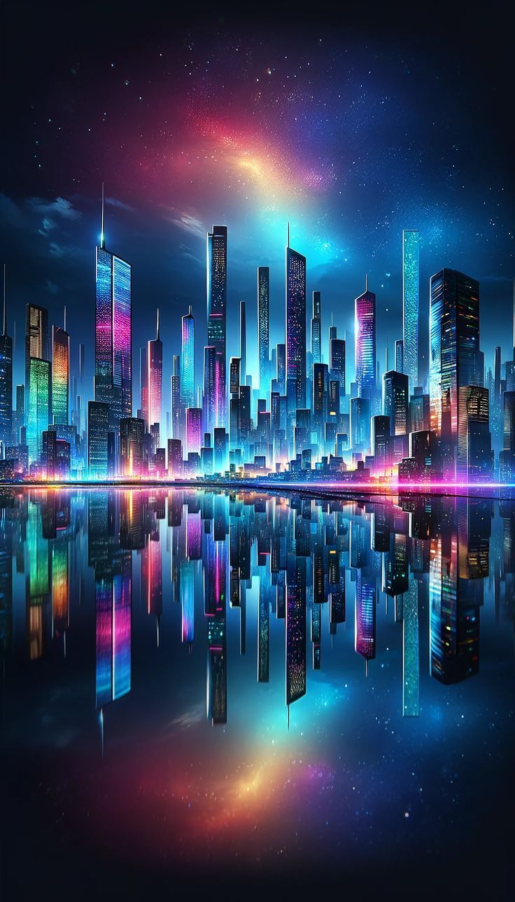 736x1288 Futuristic Cityscape 4k Ultra HD Wallpaper
