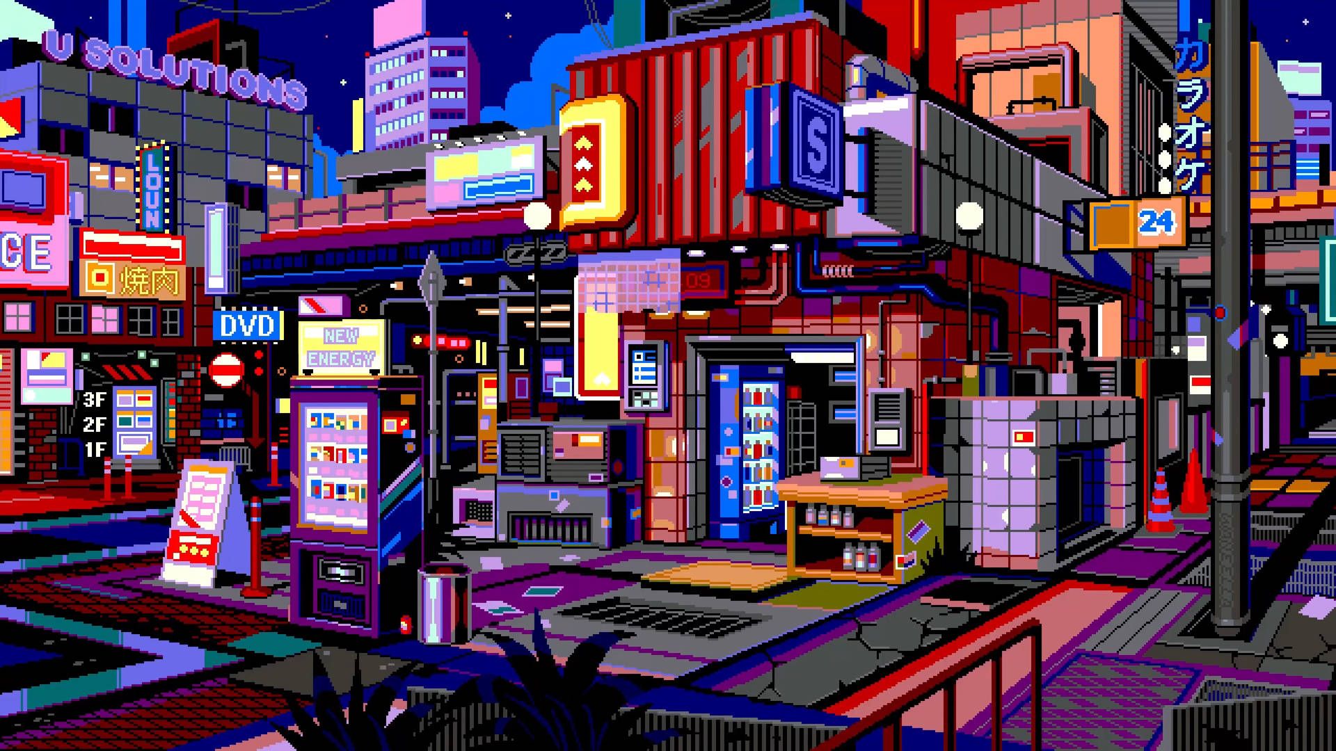 1920x1080 8 Bit Japan Wallpaper