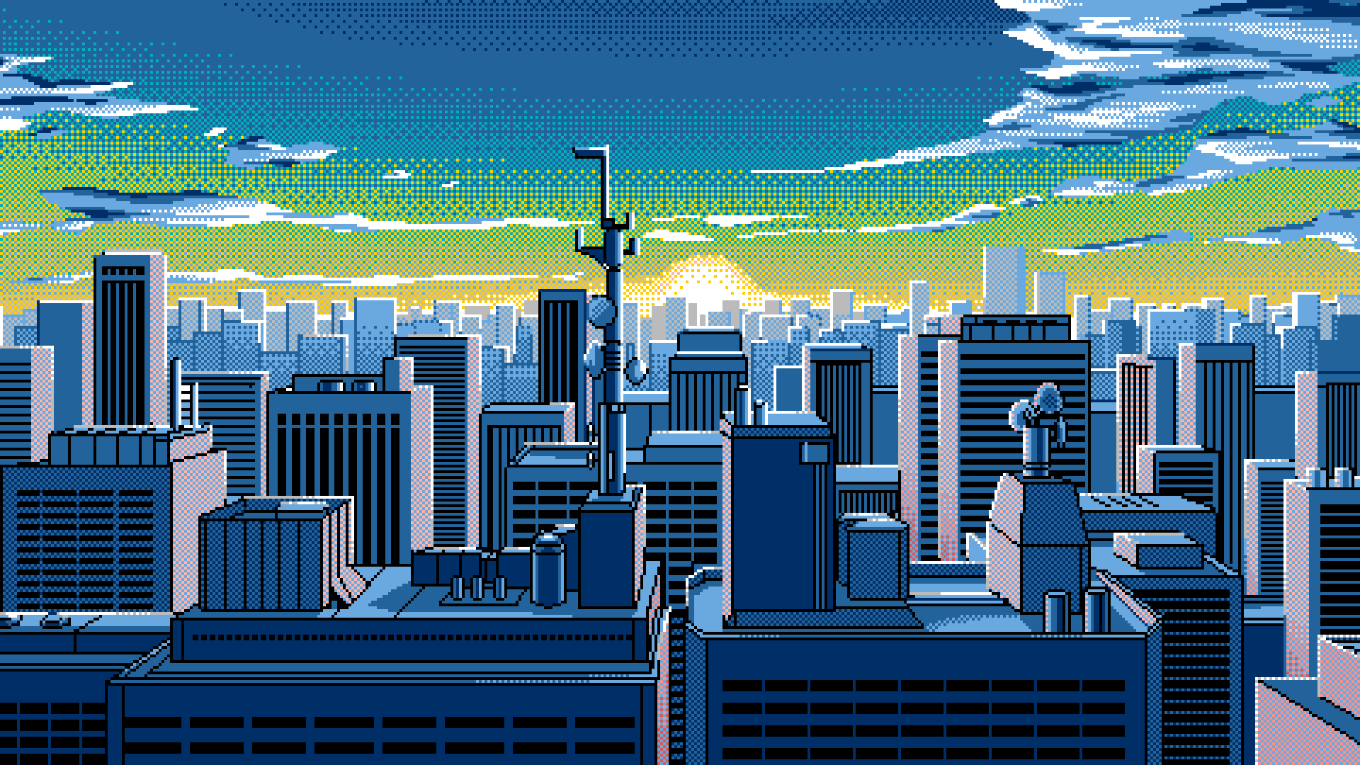 1920x1080 Bit City Wallpaper