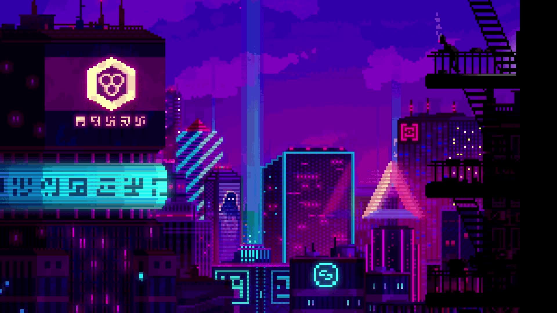 1920x1080 PC 8 Bit Night City Live Wallpaper Free Live Wallpaper
