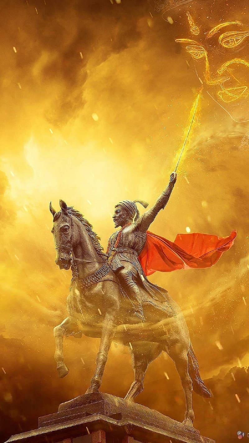 800x1422 HD raje shivaji wallpaper