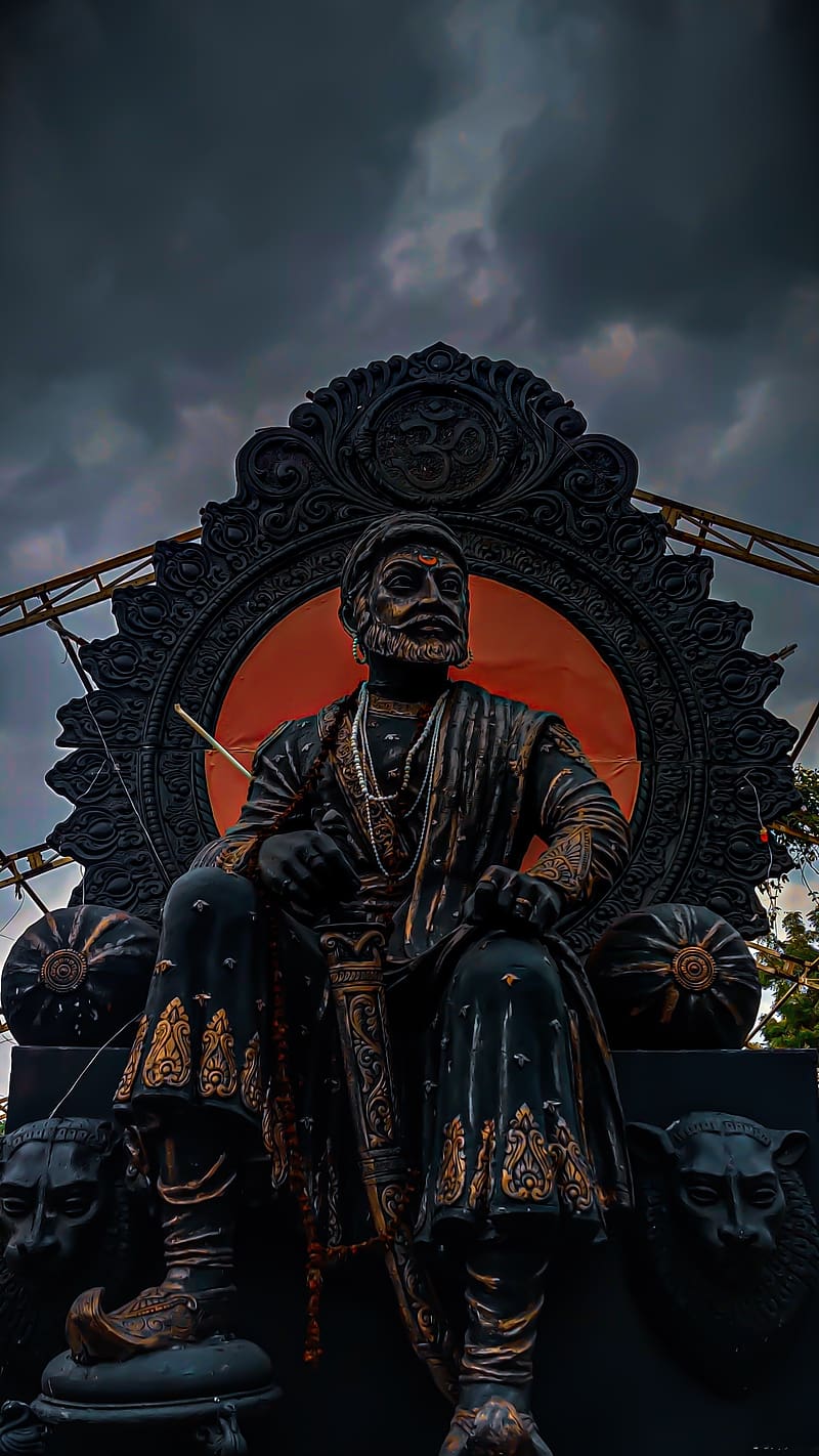 800x1422 Shivaji Maharaj, Sinhasan, leader, maharaj, raje, HD phone wallpaper