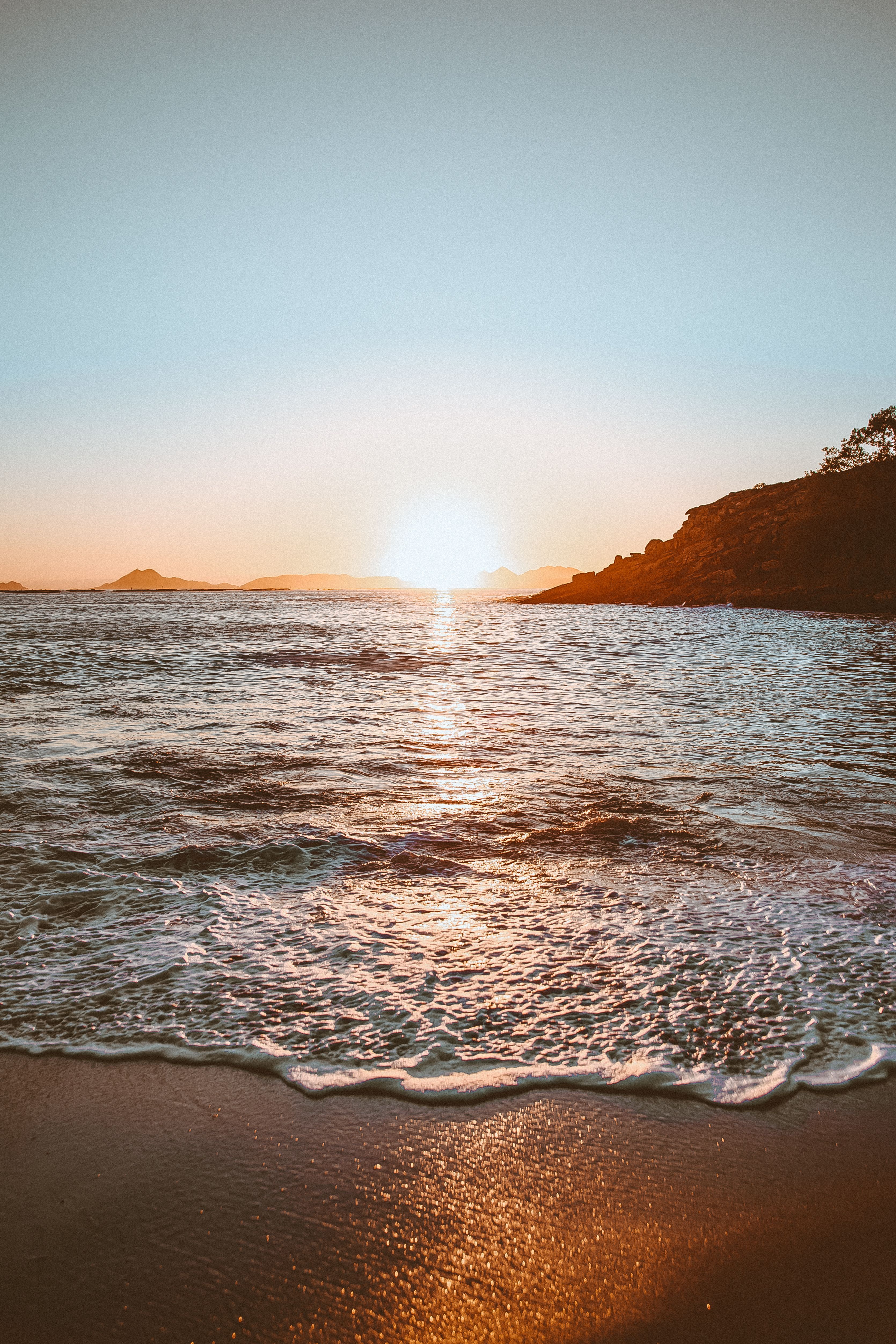 3339x5008 Ocean during Golden Hour · Free