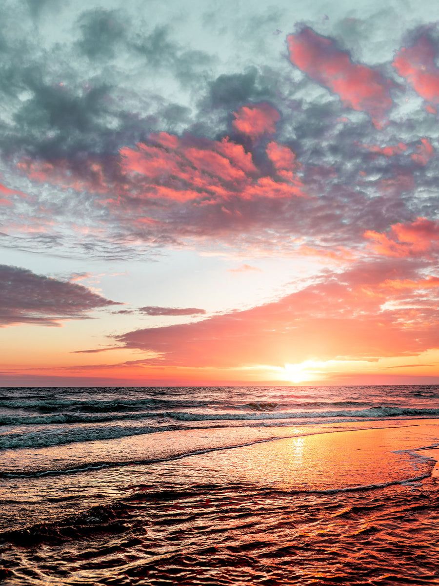 900x1200 Sky & Beach Sunset Wall Mural
