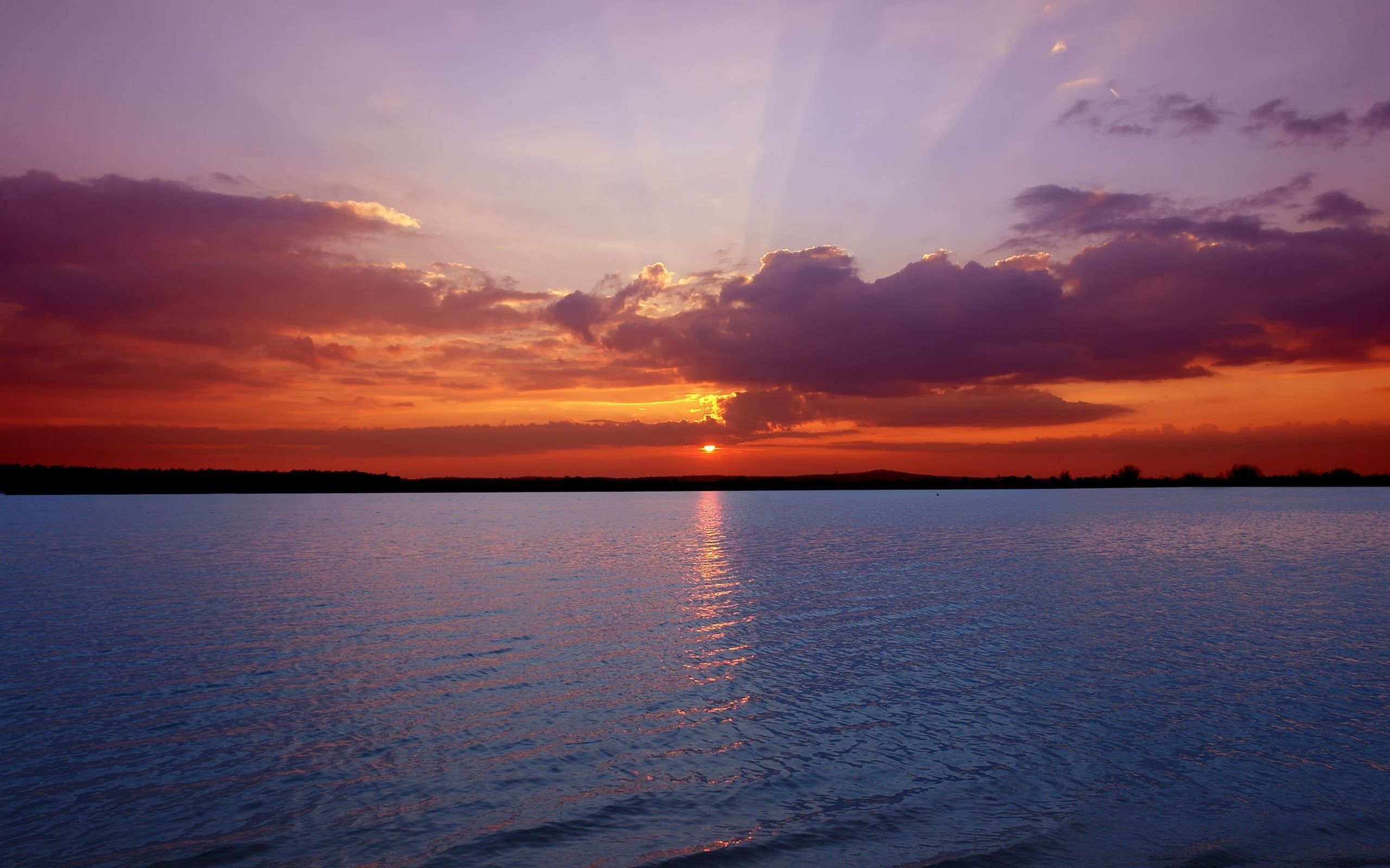 2560x1600 Early Morning Sunrise Ocean Summer Landscape HD Wallpaper