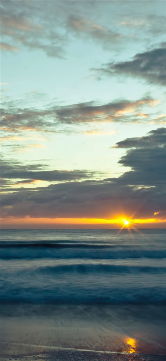 640x1385 ocean morning iPhone X Wallpaper Free Download