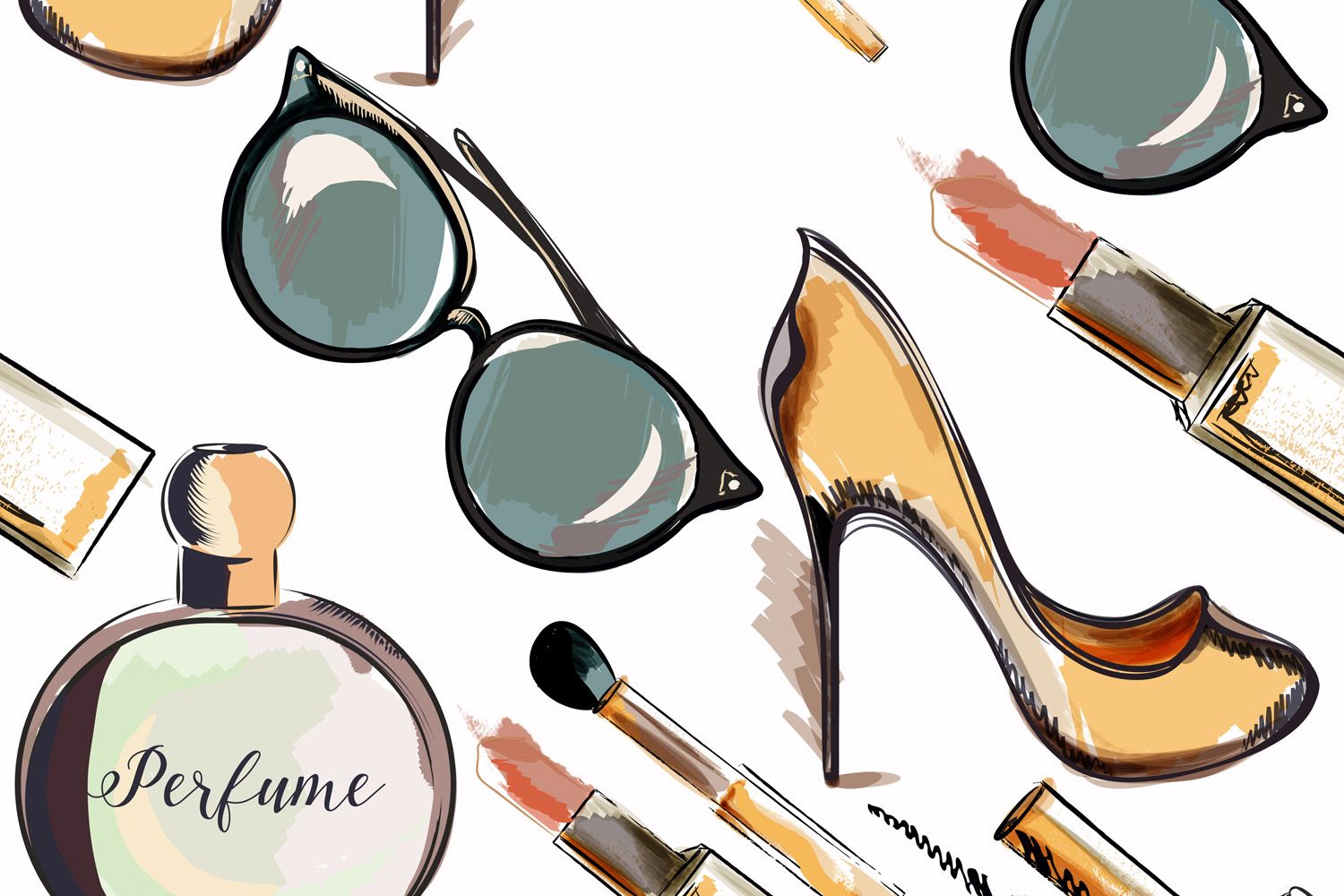 1500x1000 Trendy Fashion Vector Wallpaper Pattern Graphic by fleurartmariia · Creative Fabrica