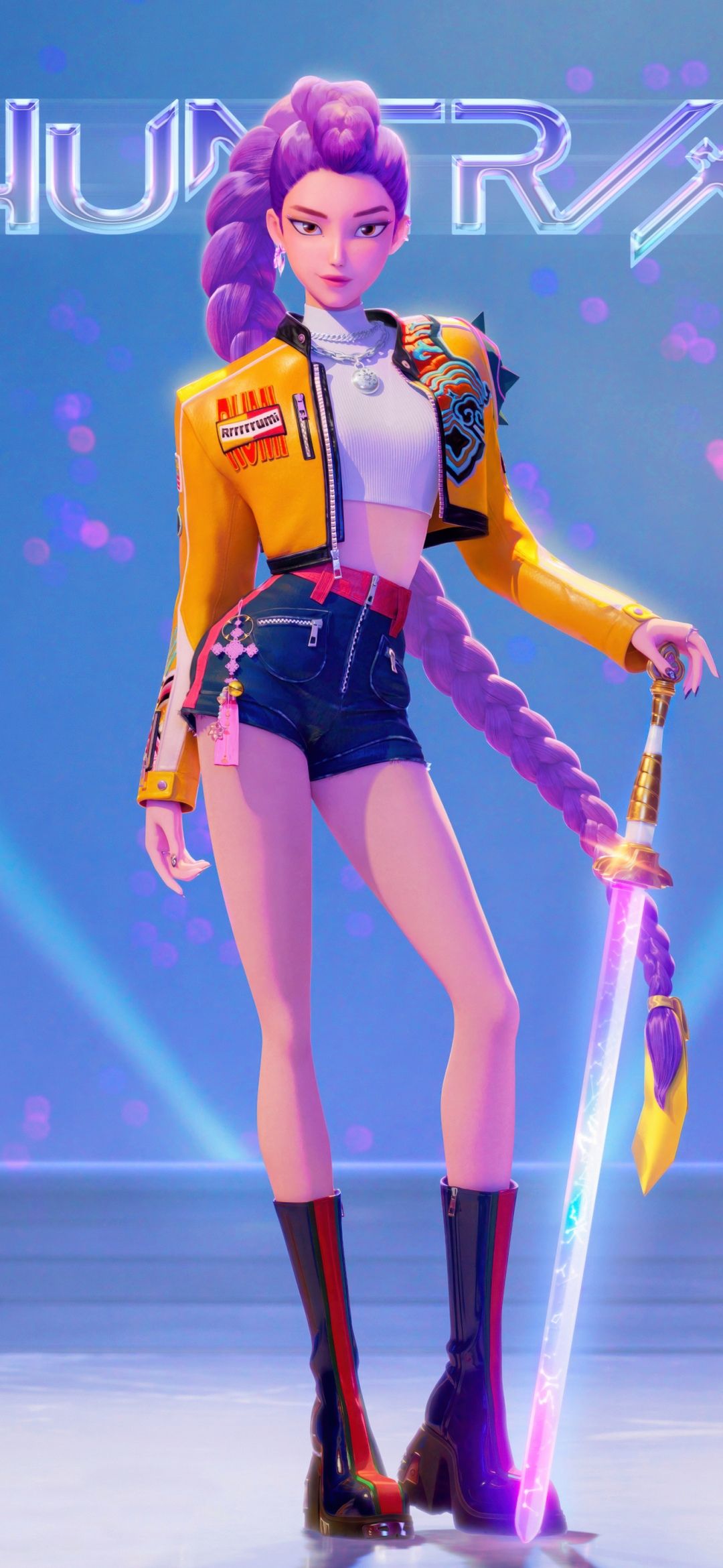 1080x2340 Rumi (Huntrix) Wallpaper 4K, KPop Demon Hunters, 5K